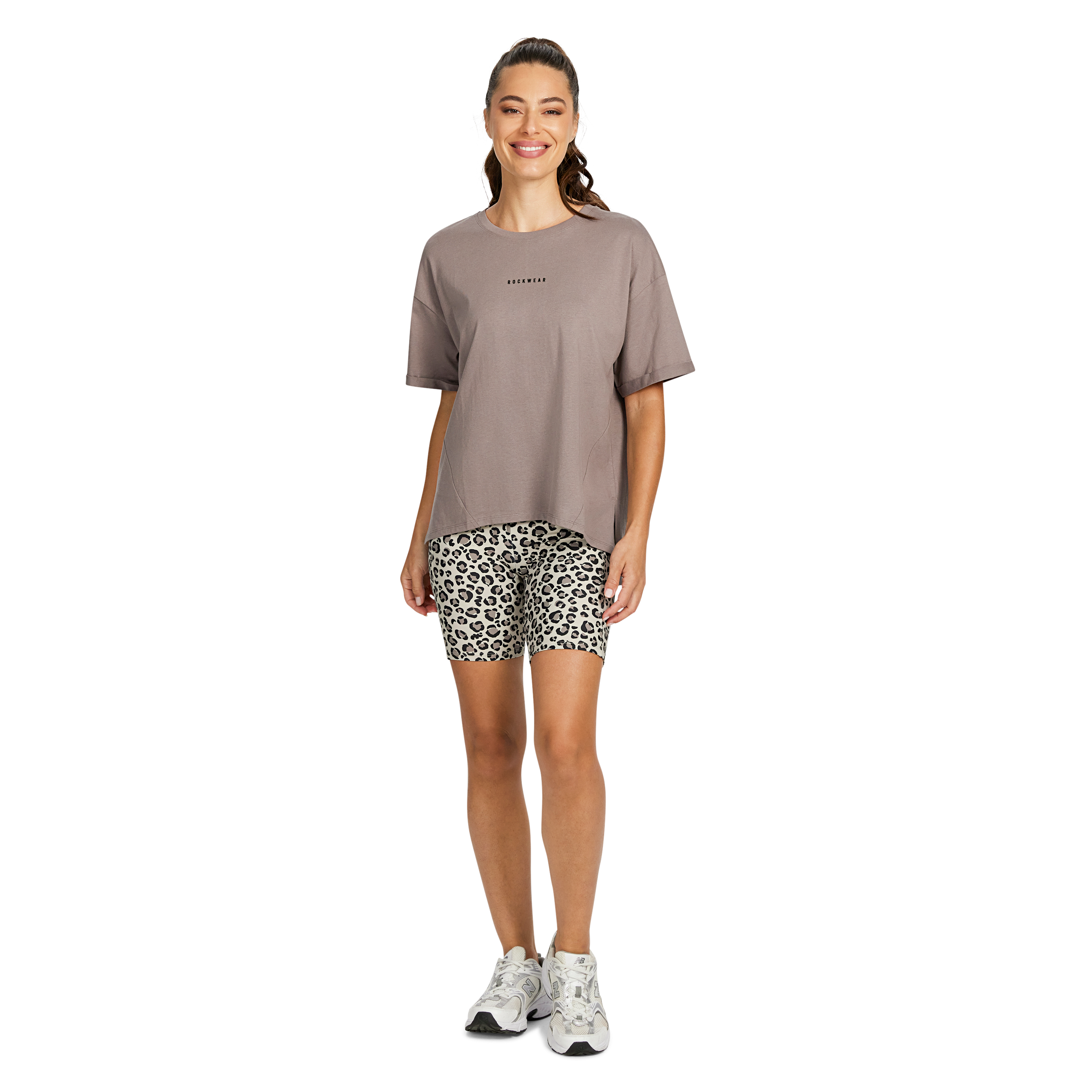 Split Hem Logo Boyfriend Tee