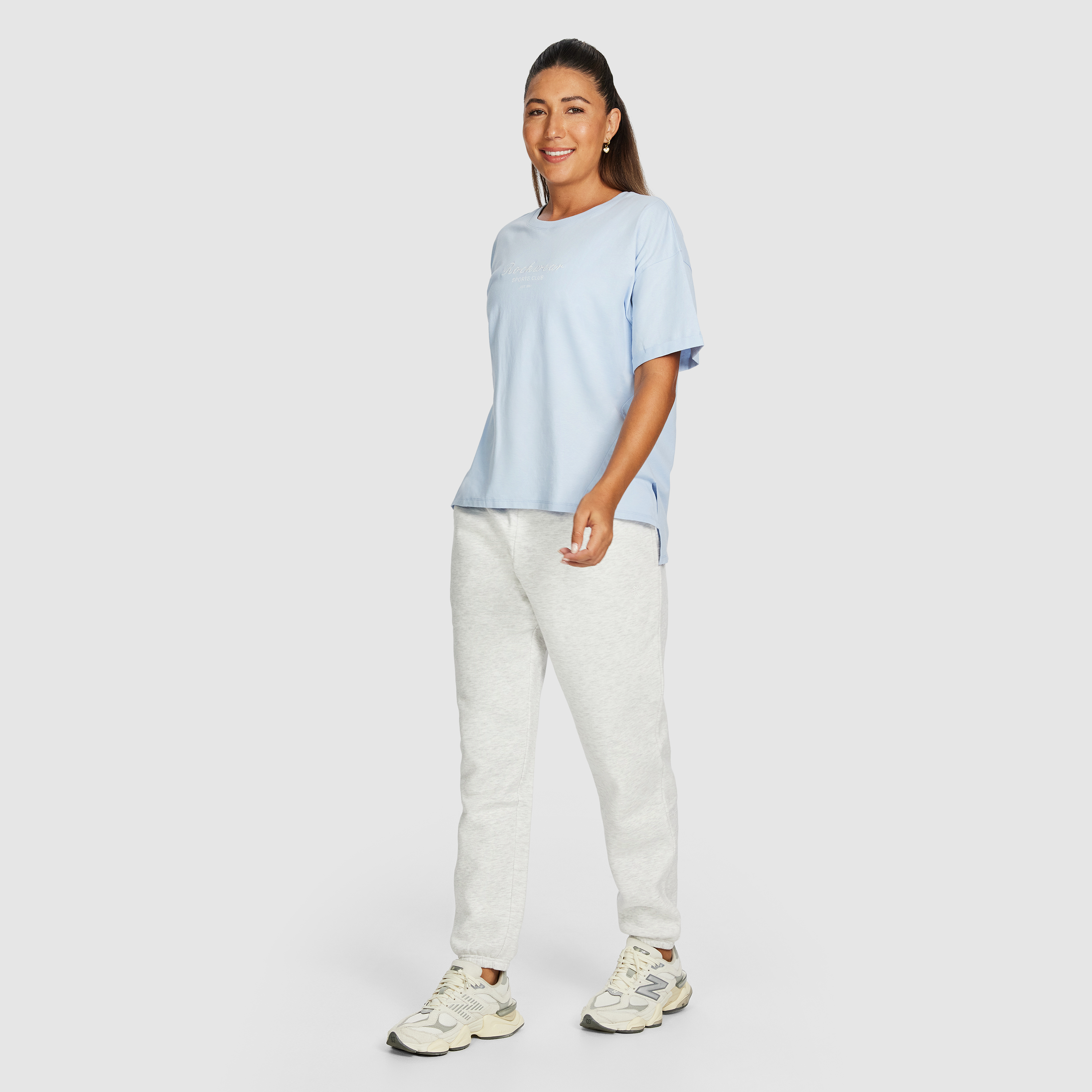 Split Hem Logo Boyfriend Tee