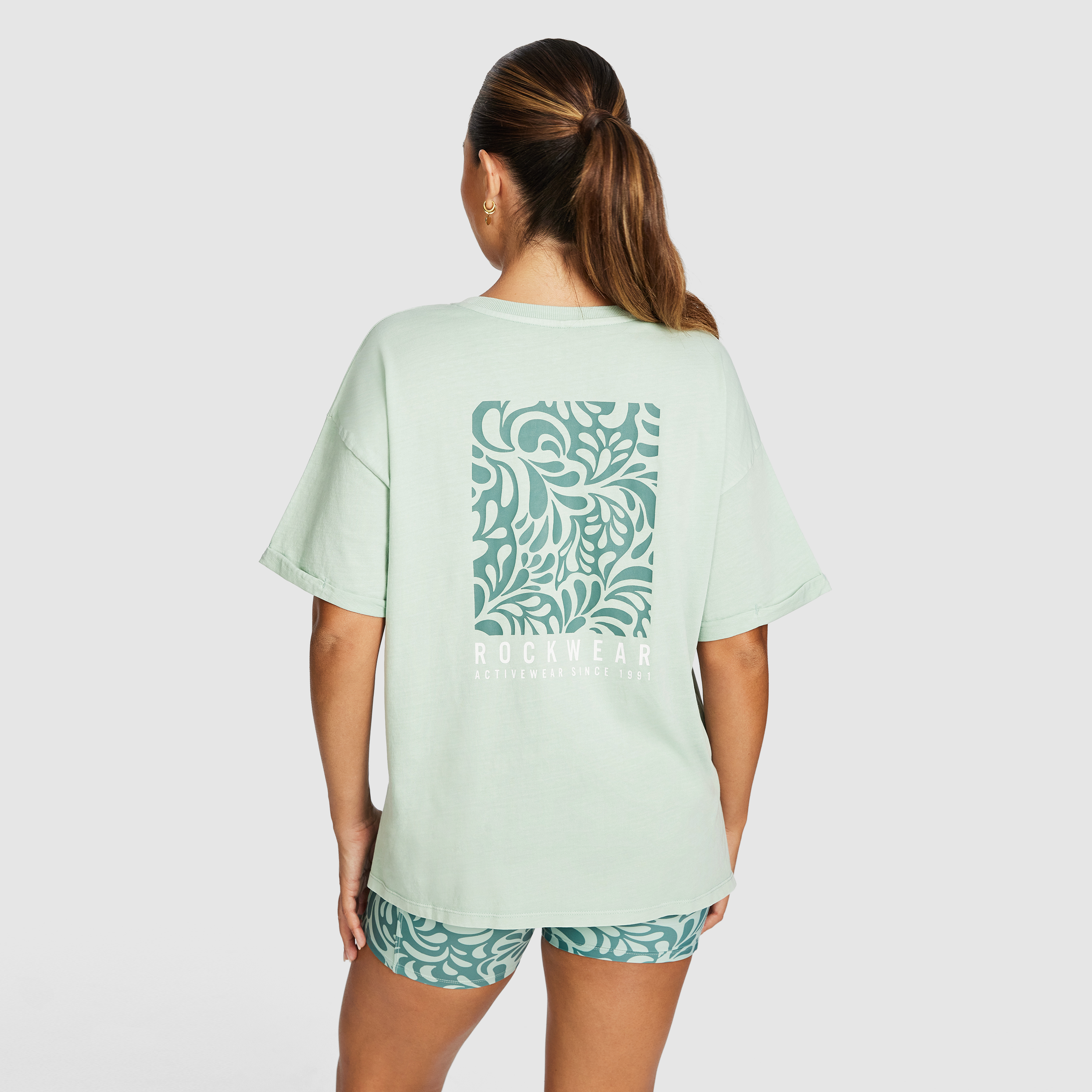 Split Hem Logo Boyfriend Tee