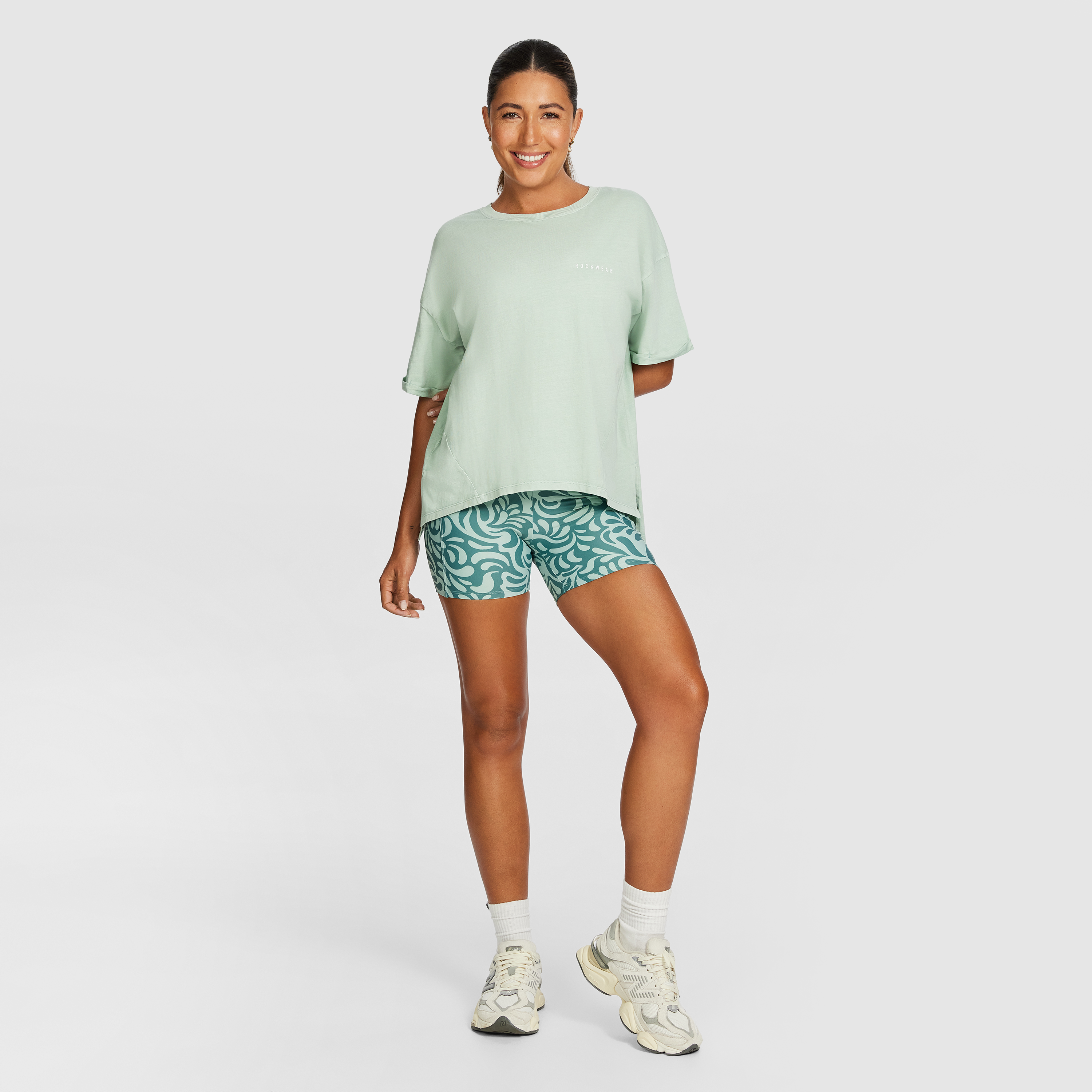 Split Hem Logo Boyfriend Tee