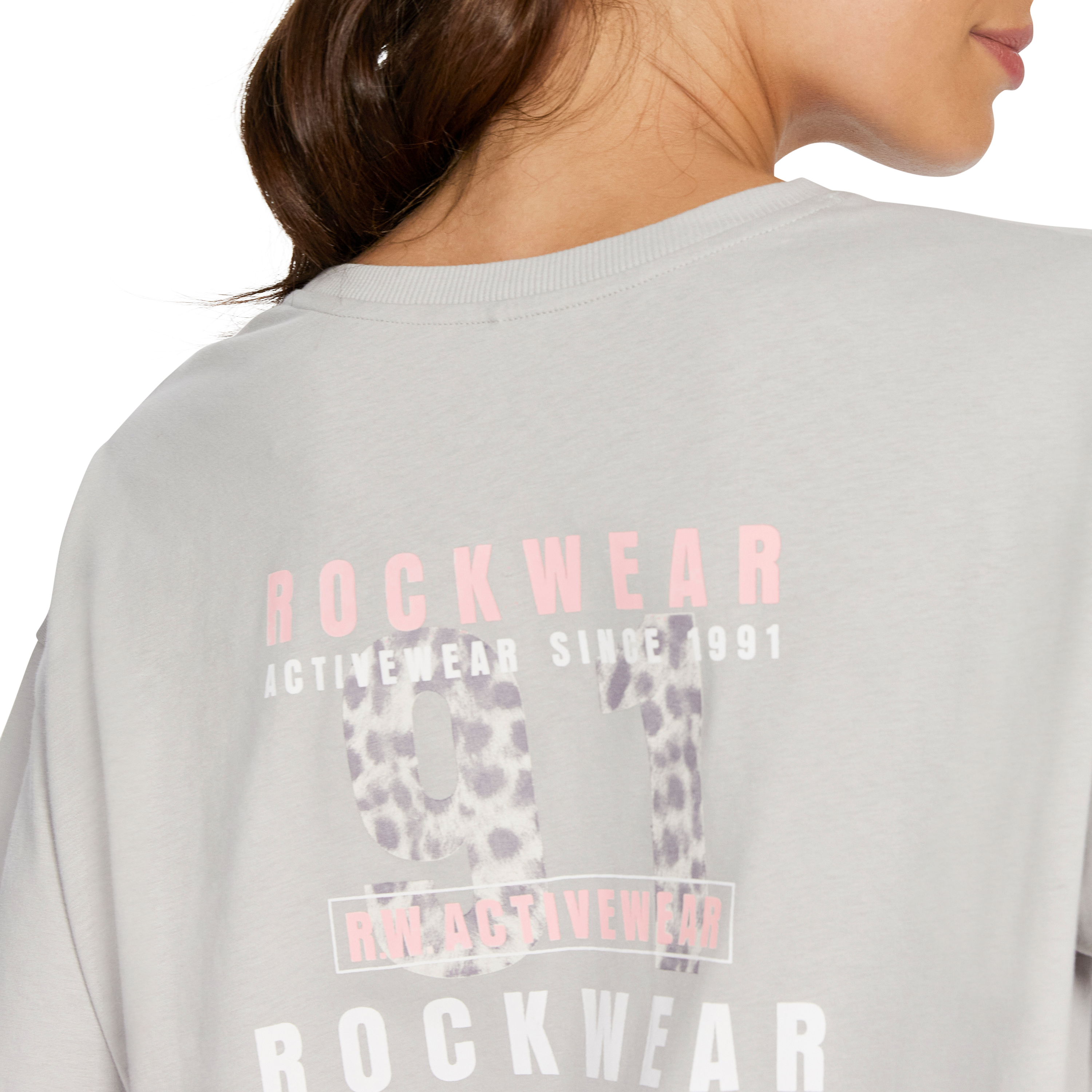 Split Hem Logo Boyfriend Tee