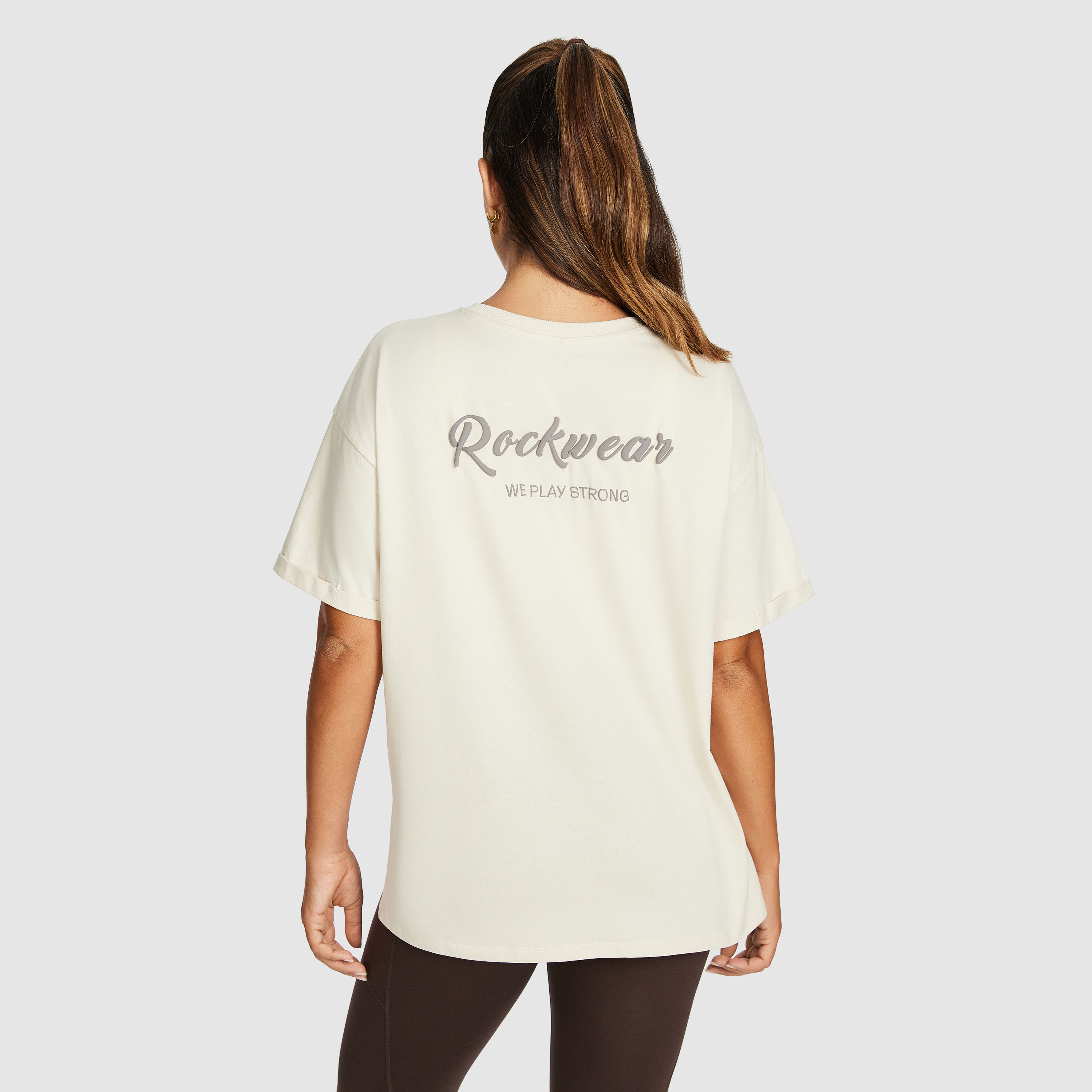 Split Hem Logo Boyfriend Tee