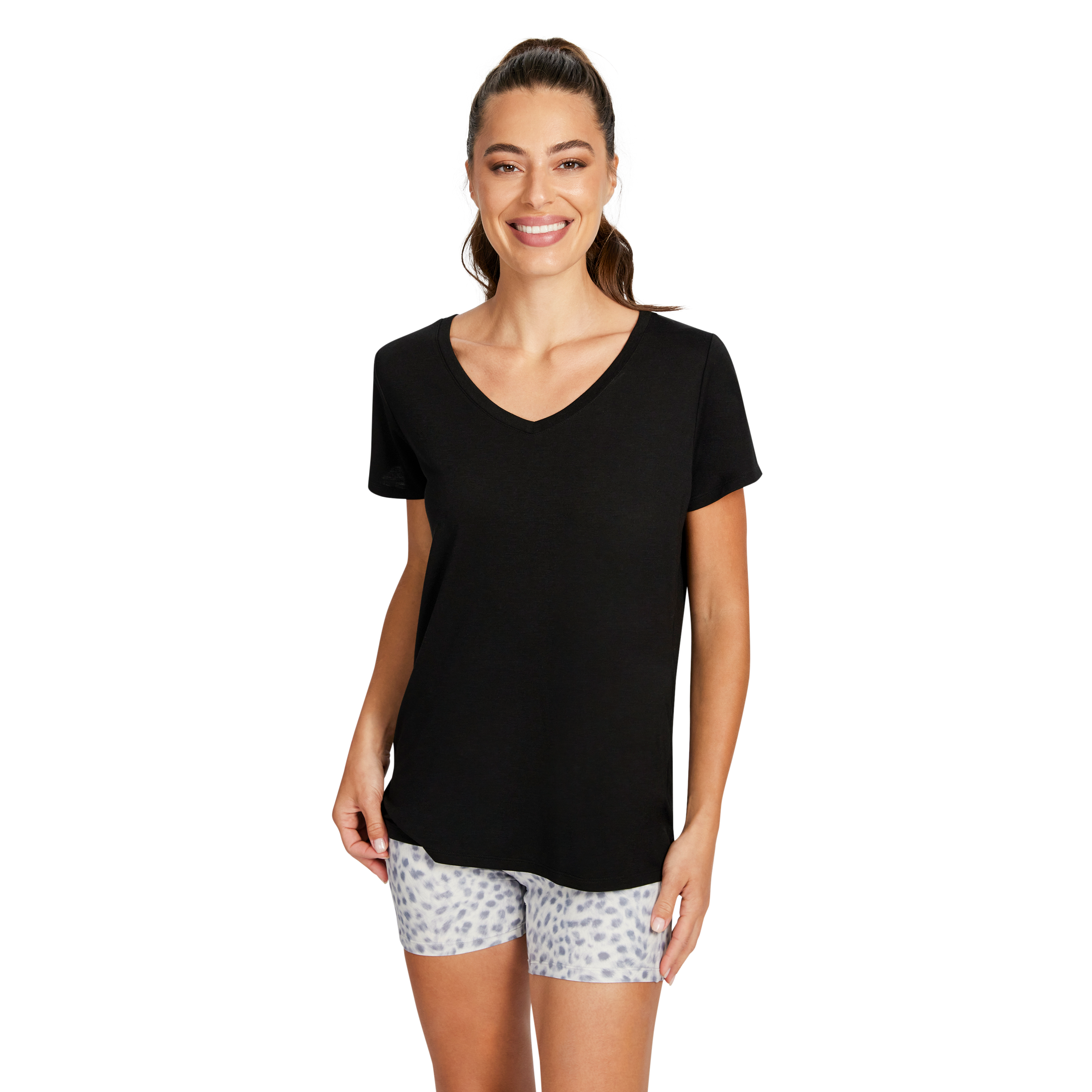 Relaxed V Neck Tee