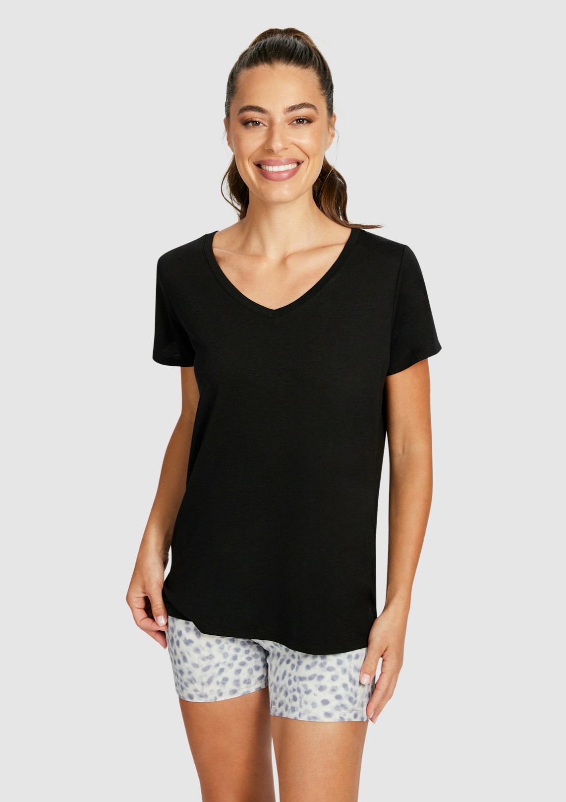 Relaxed V Neck Tee