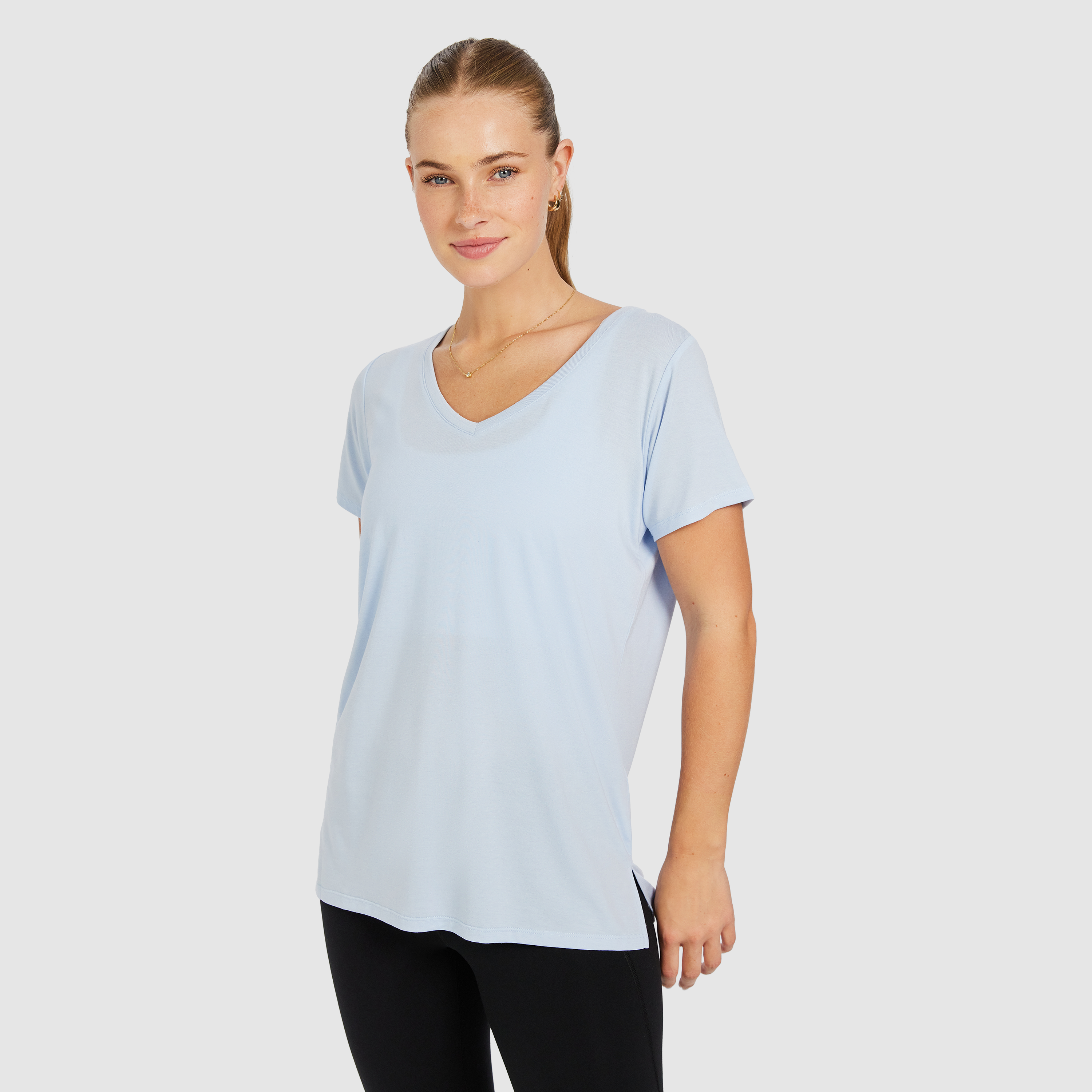 Relaxed V Neck Tee