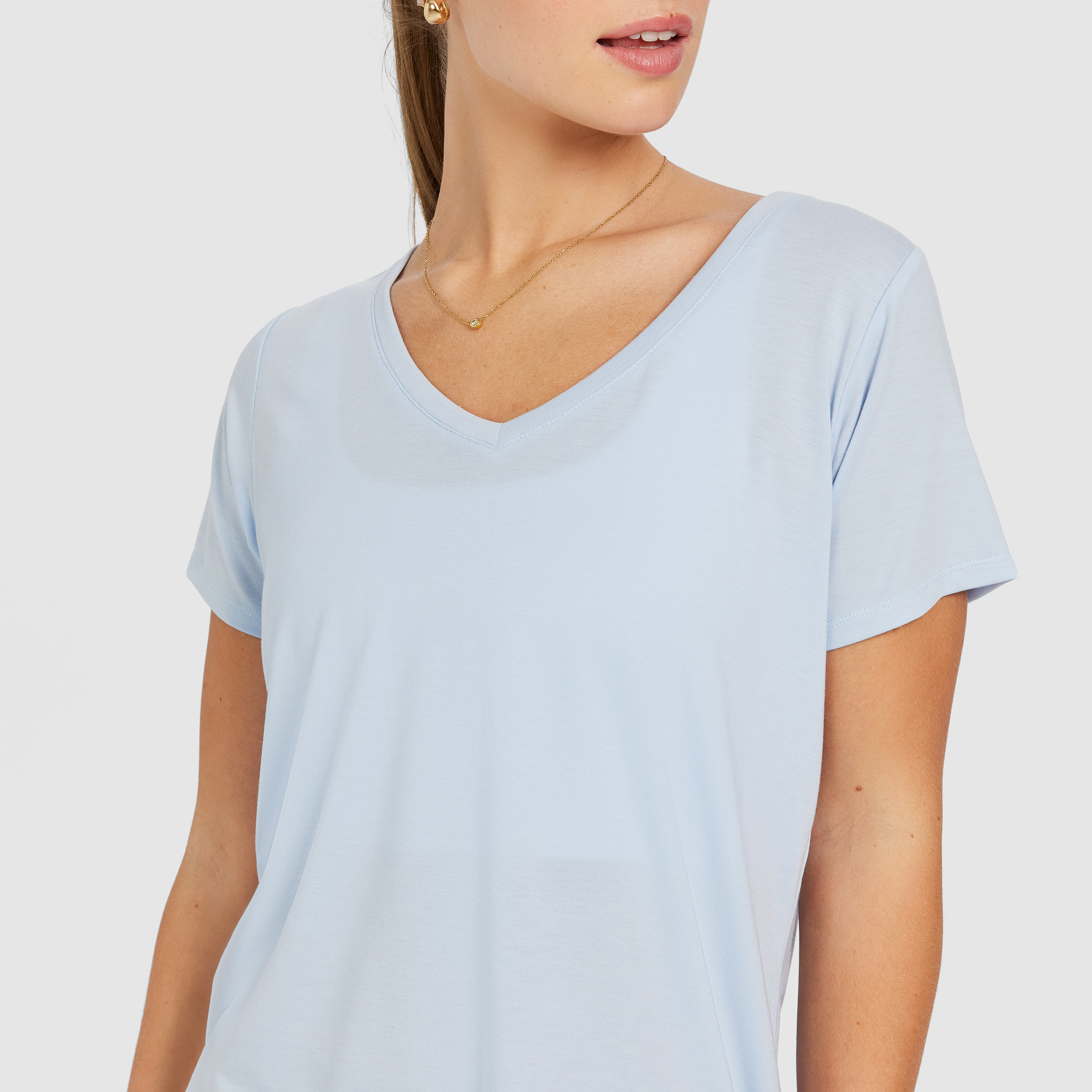 Relaxed V Neck Tee