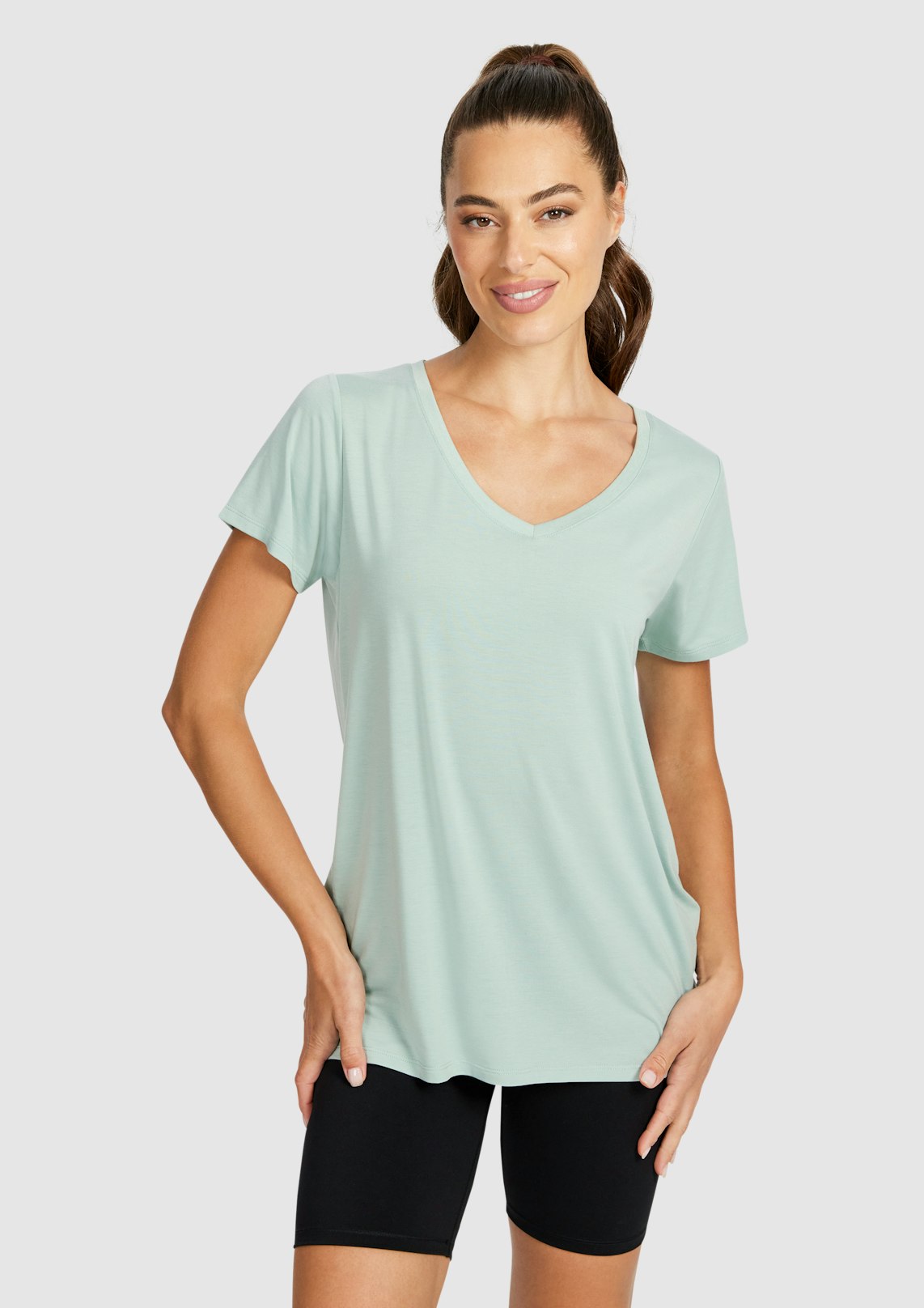 Relaxed V Neck Tee