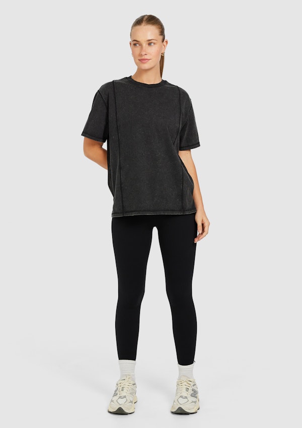 Luxe Acid Wash Boyfriend Tee