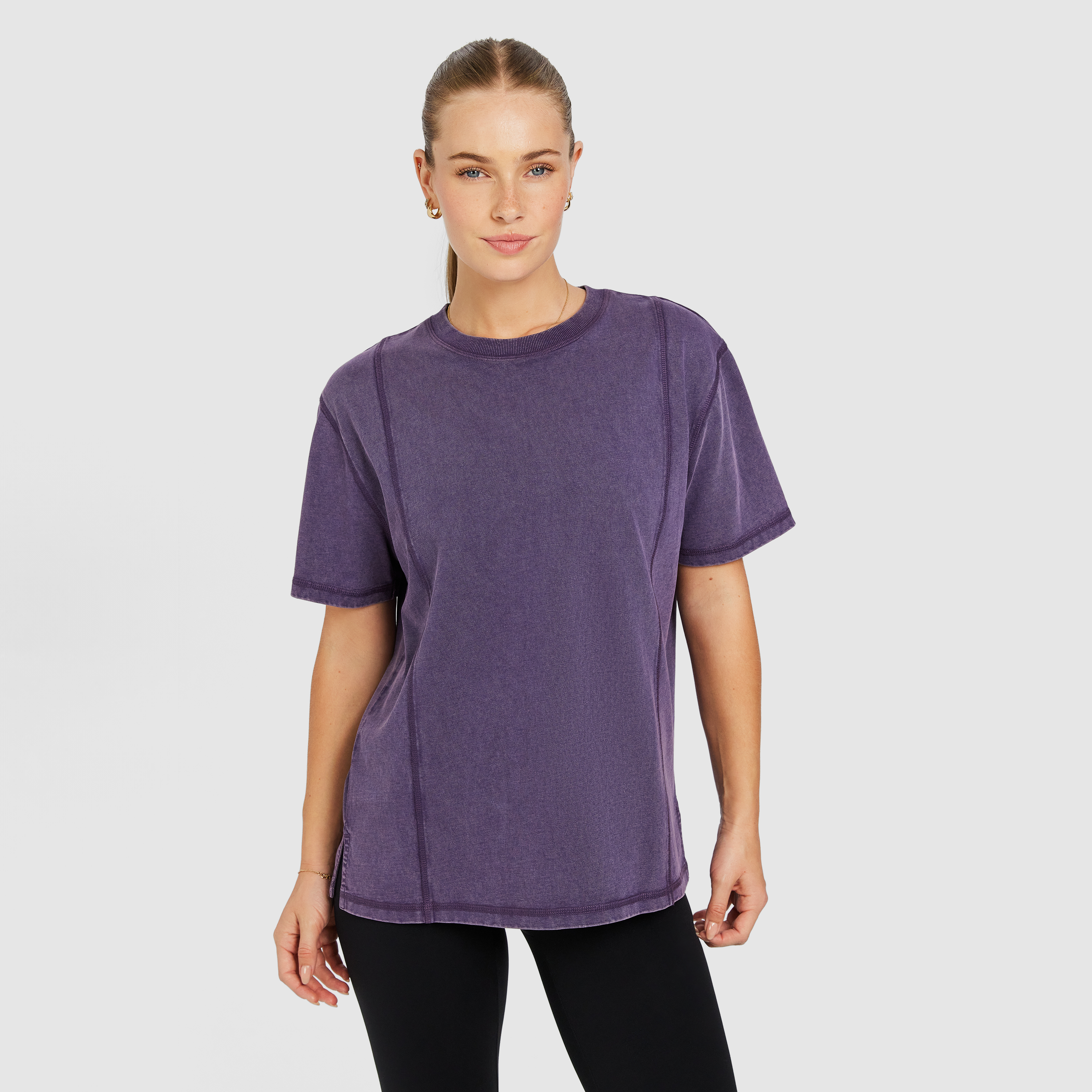 Luxe Acid Wash Boyfriend Tee