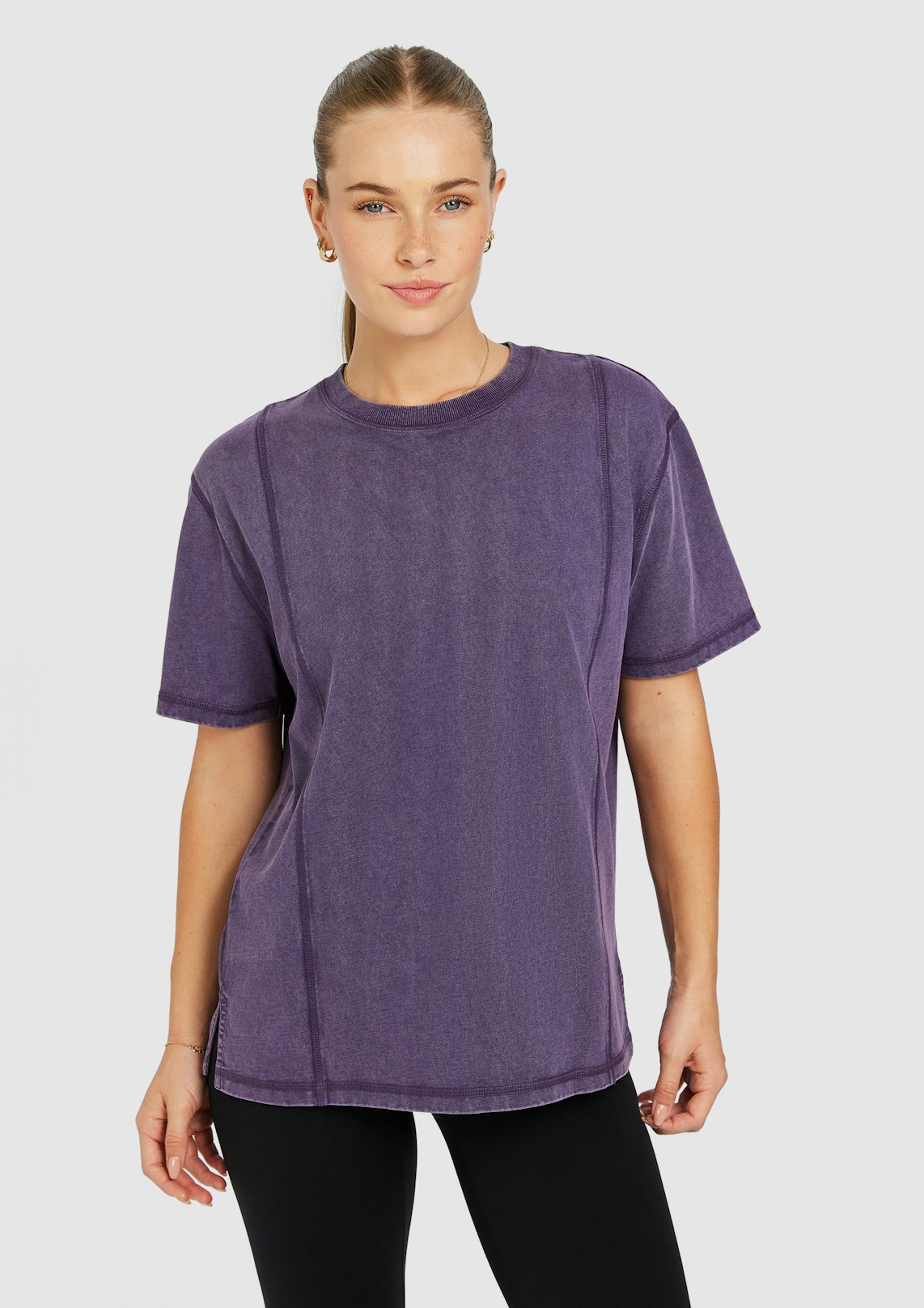 Luxe Acid Wash Boyfriend Tee