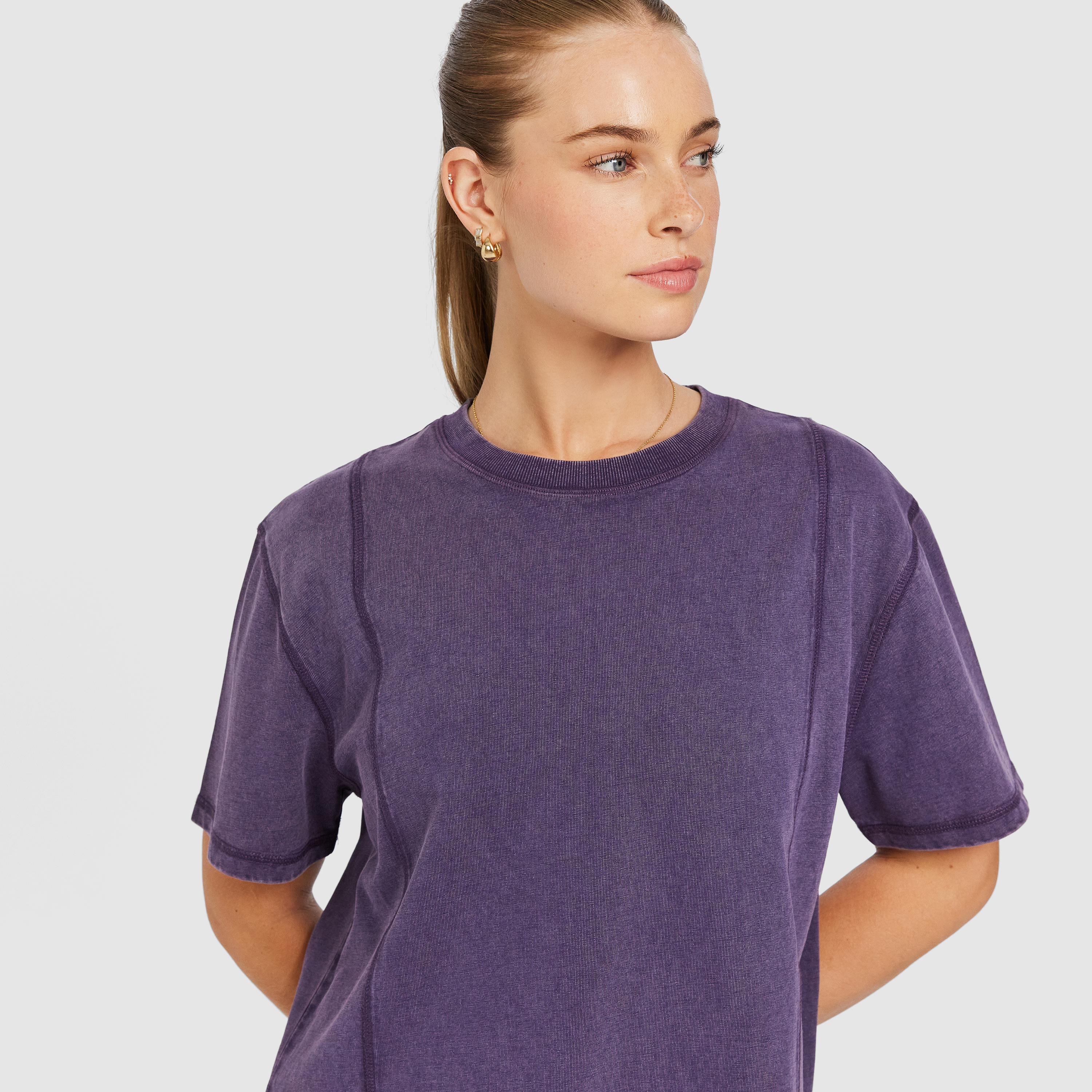 Luxe Acid Wash Boyfriend Tee