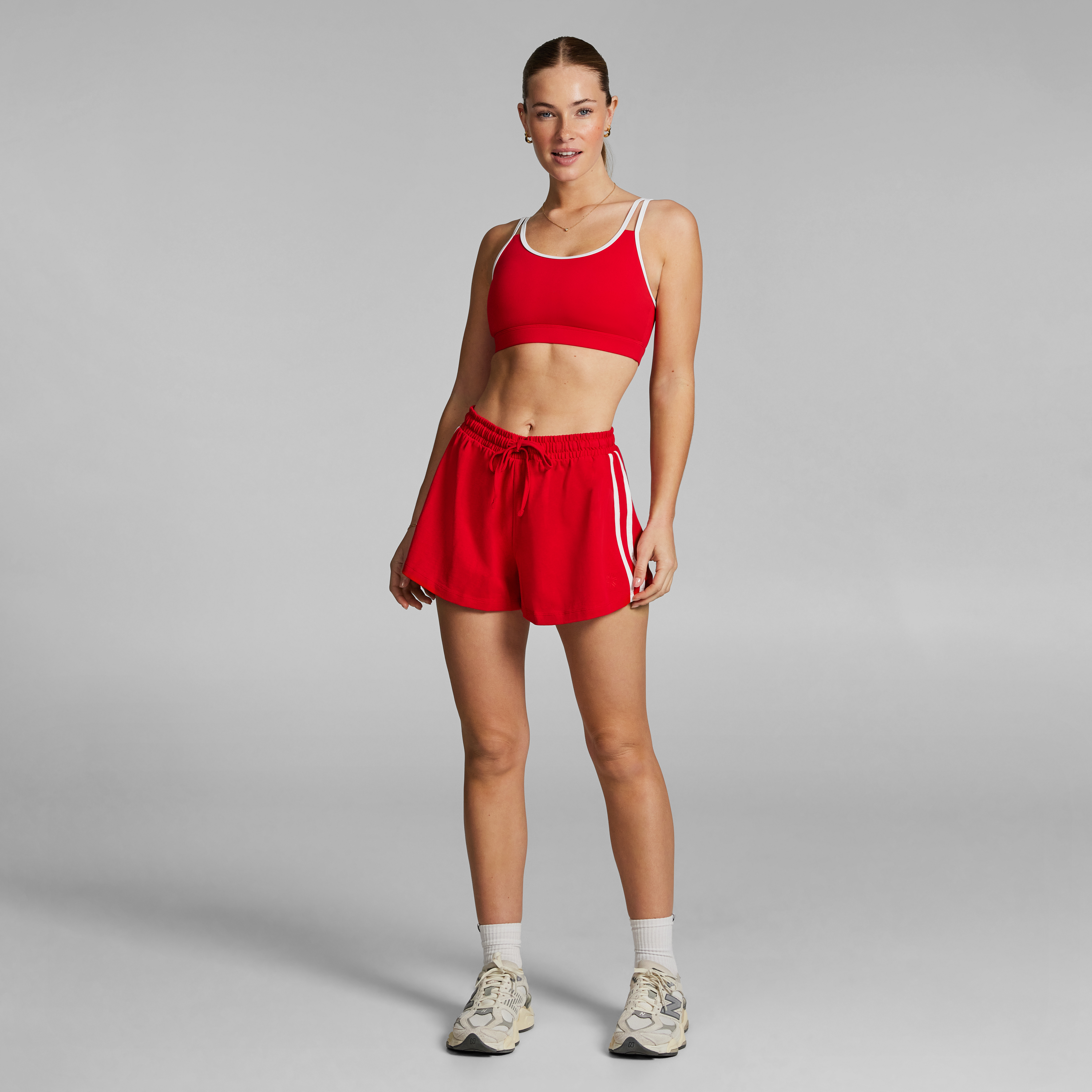 Lane Marker Cotton Shorts