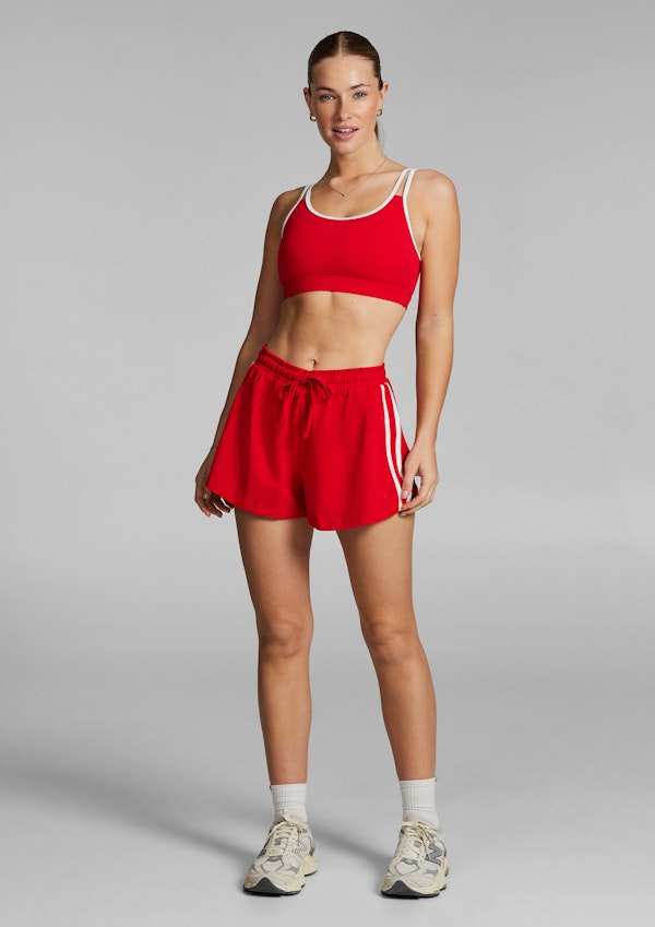 Lane Marker Cotton Shorts