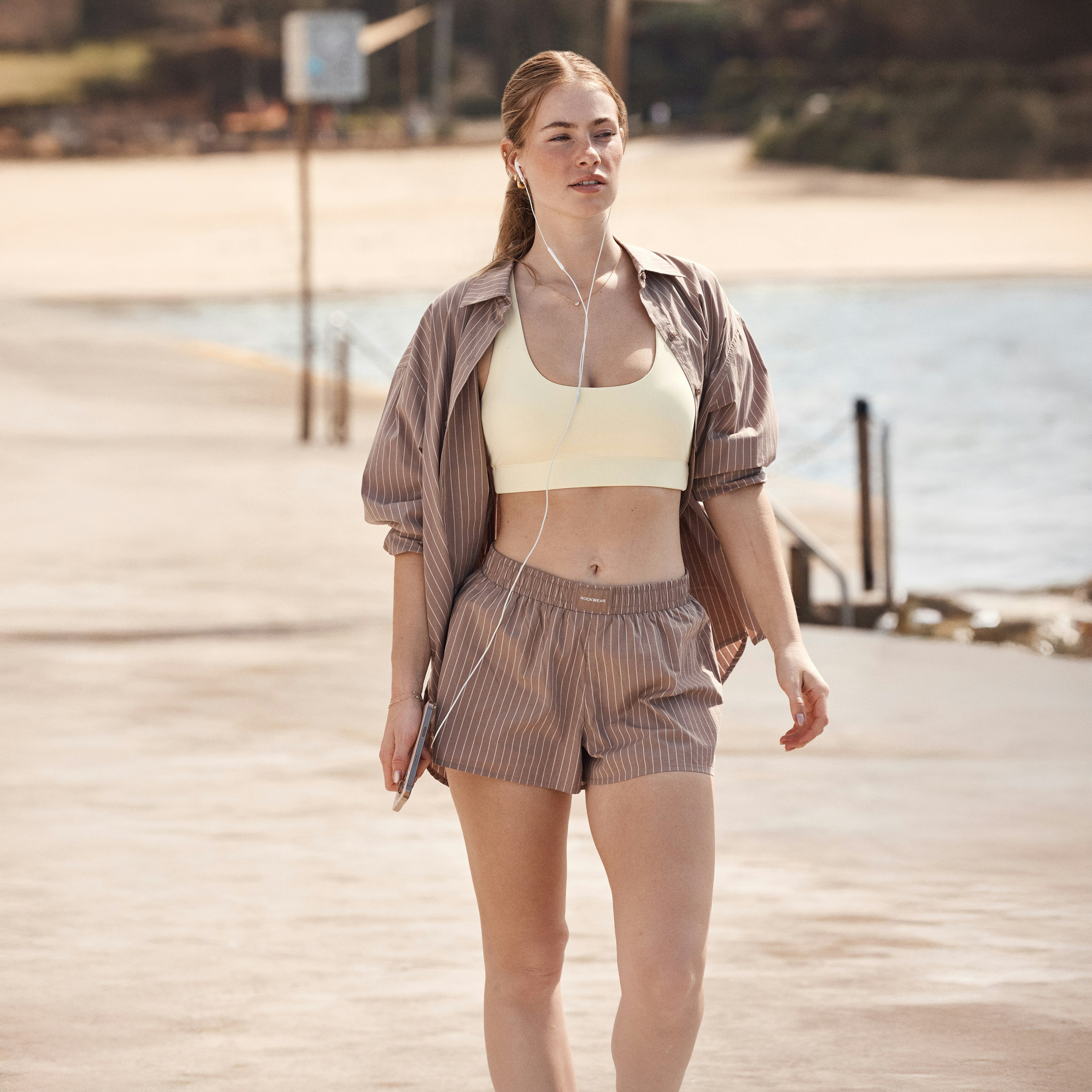 Cotton Stripe Shorts