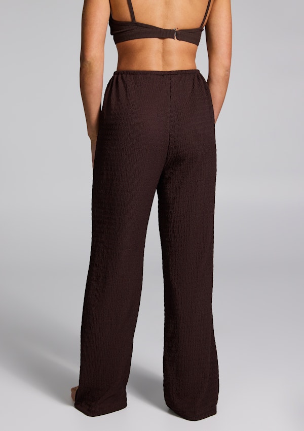 Textured Straight Leg Pant