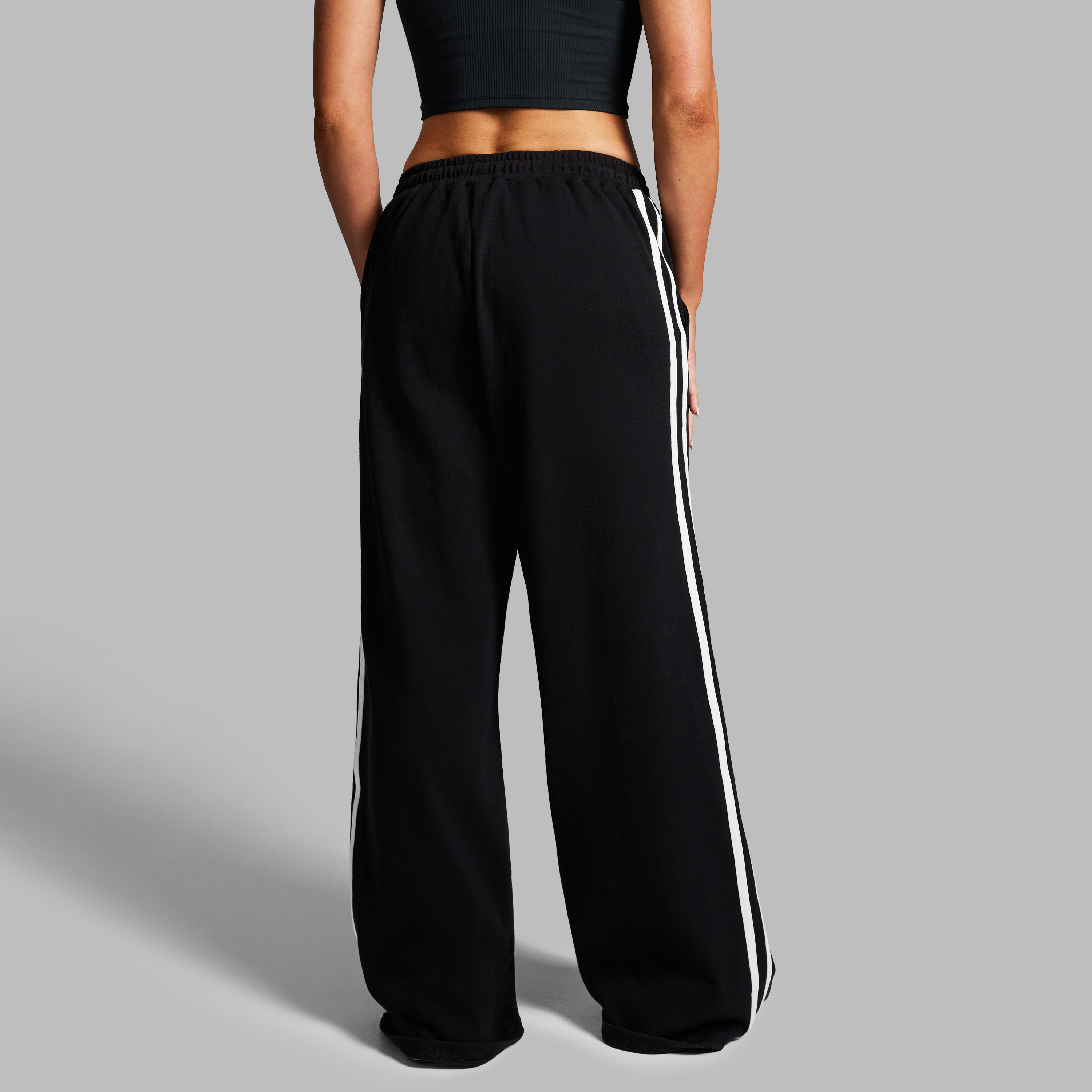 Cotton Stripe Side Pants