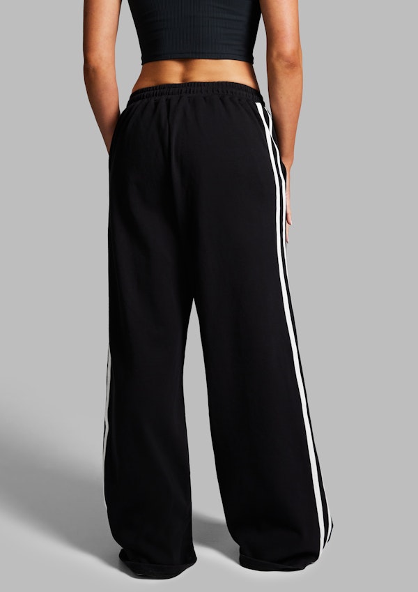 Cotton Stripe Side Pants