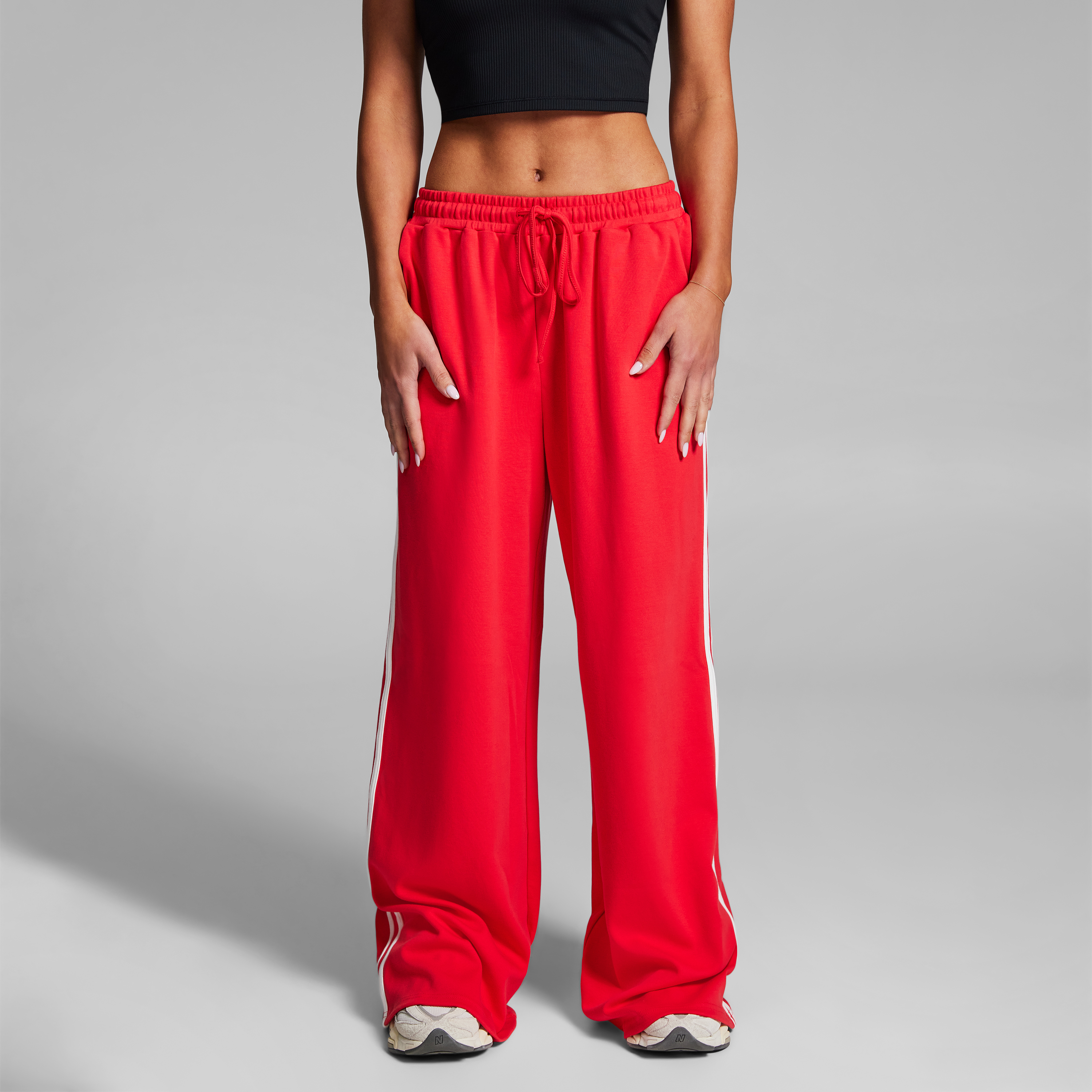 Cotton Stripe Side Pants