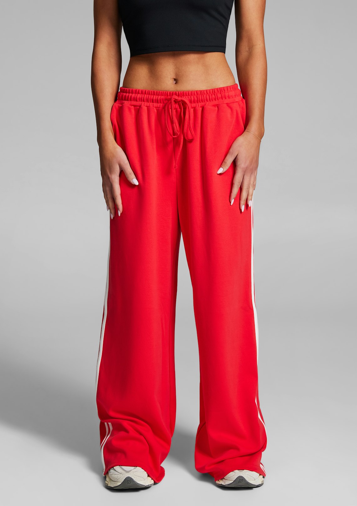 Cotton Stripe Side Pants