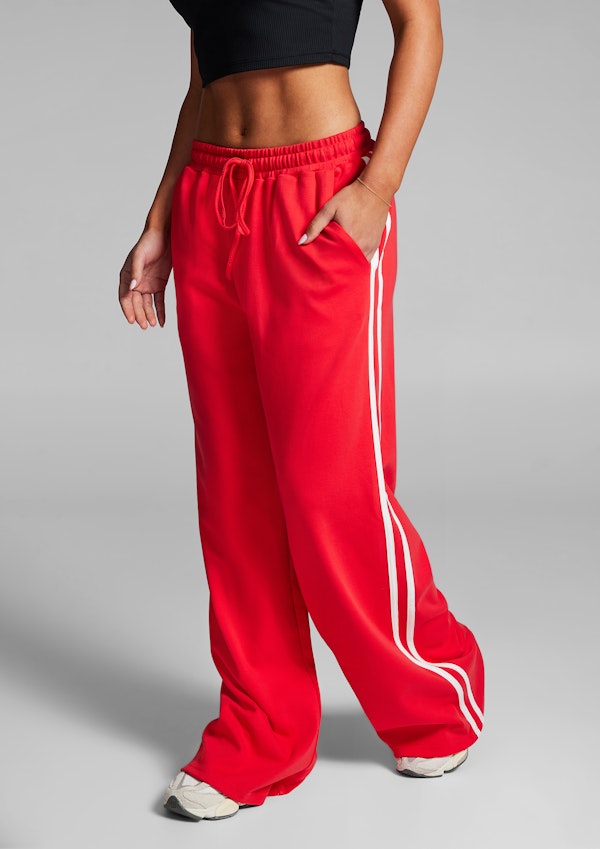 Cotton Stripe Side Pants