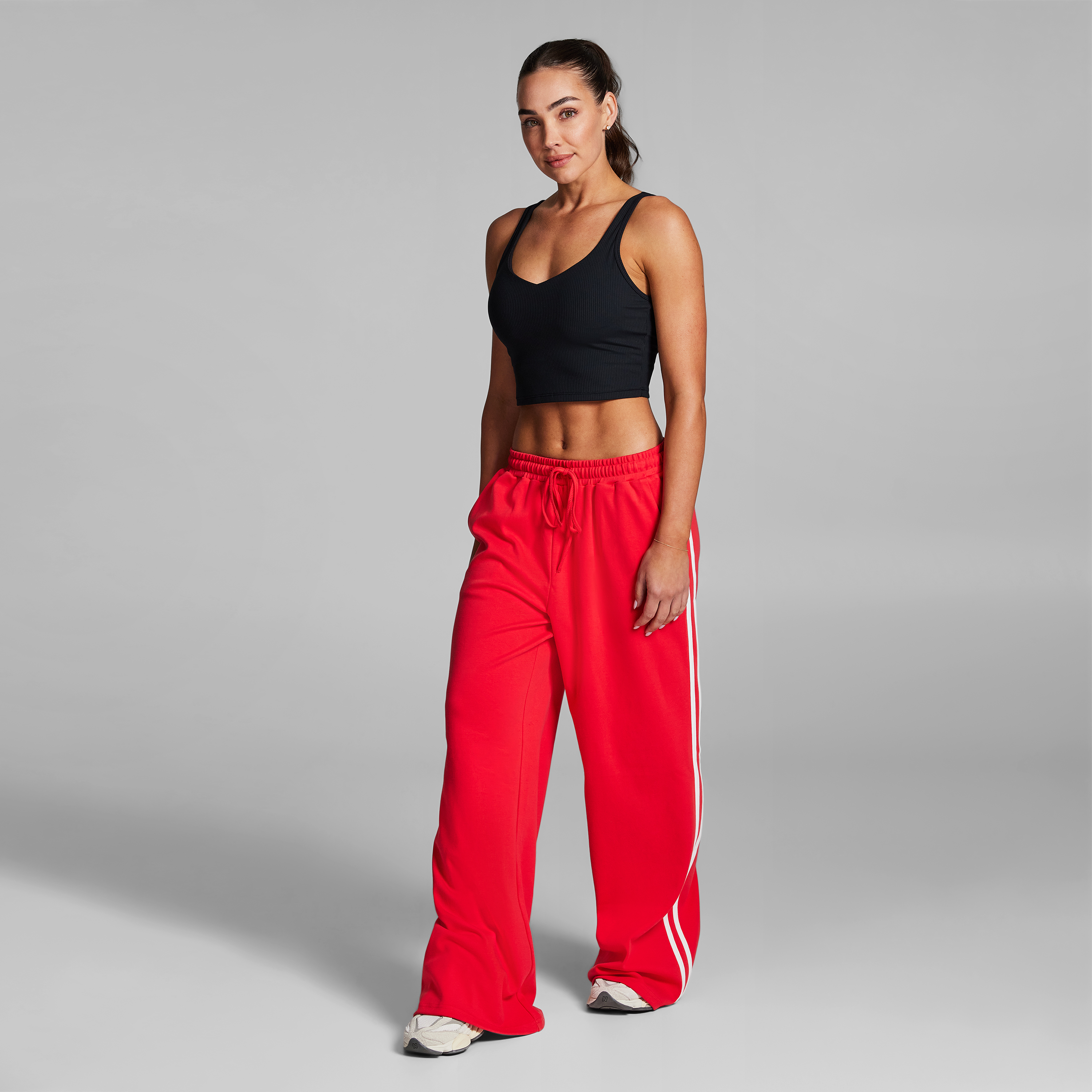 Cotton Stripe Side Pants