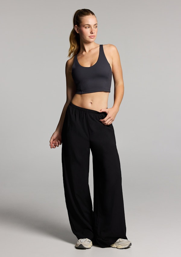 V Neck Low Impact Longline Sports Bra