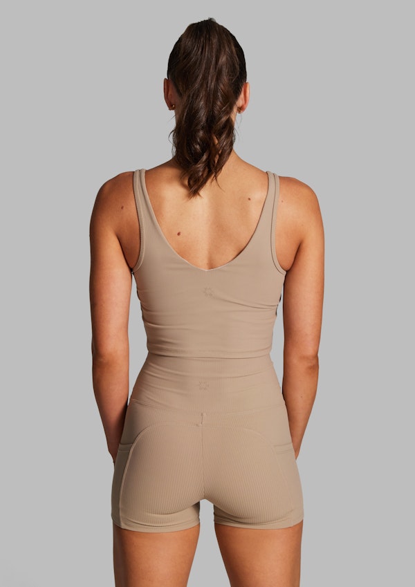 Luxesoft Rib Longline Sports Bra