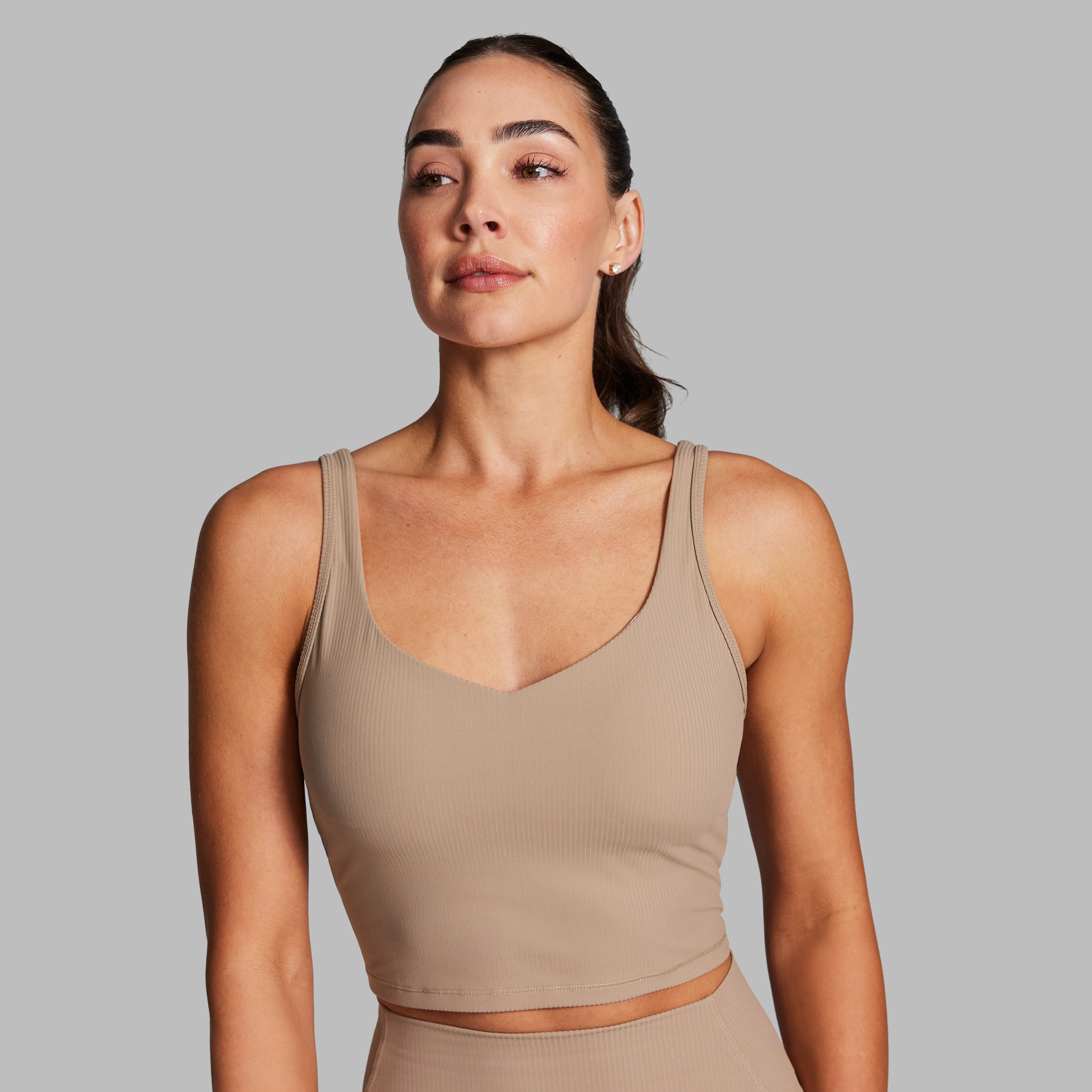 Luxesoft Rib Longline Sports Bra