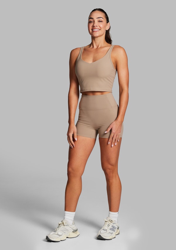 Luxesoft Rib Longline Sports Bra