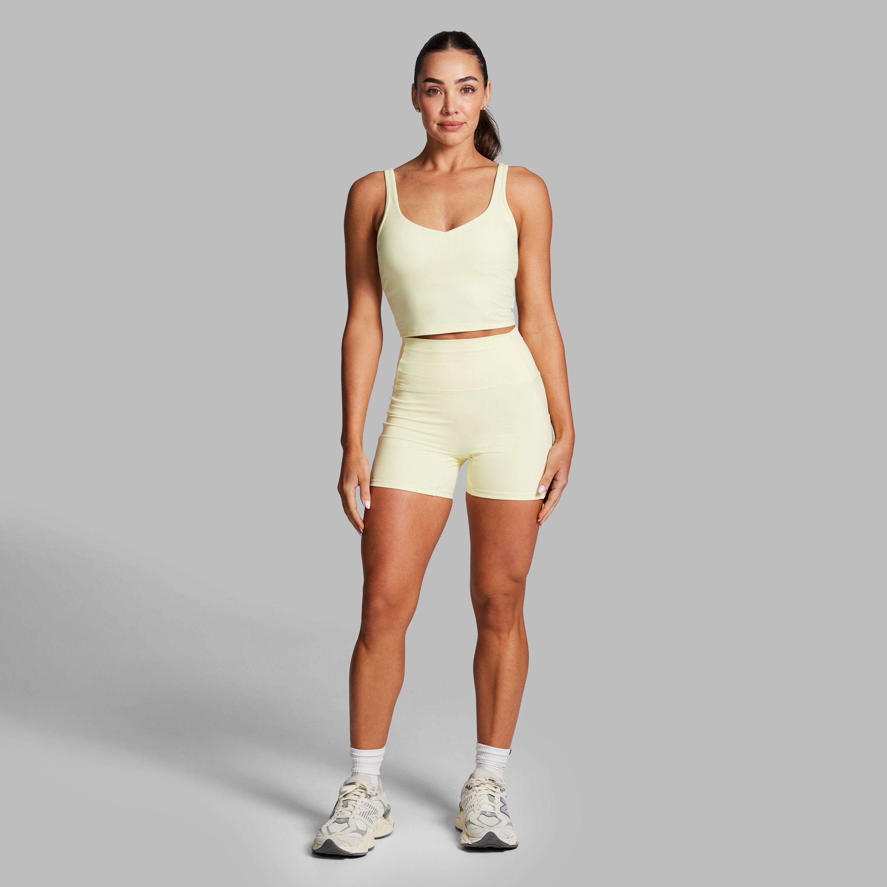 Luxesoft Rib Longline Sports Bra