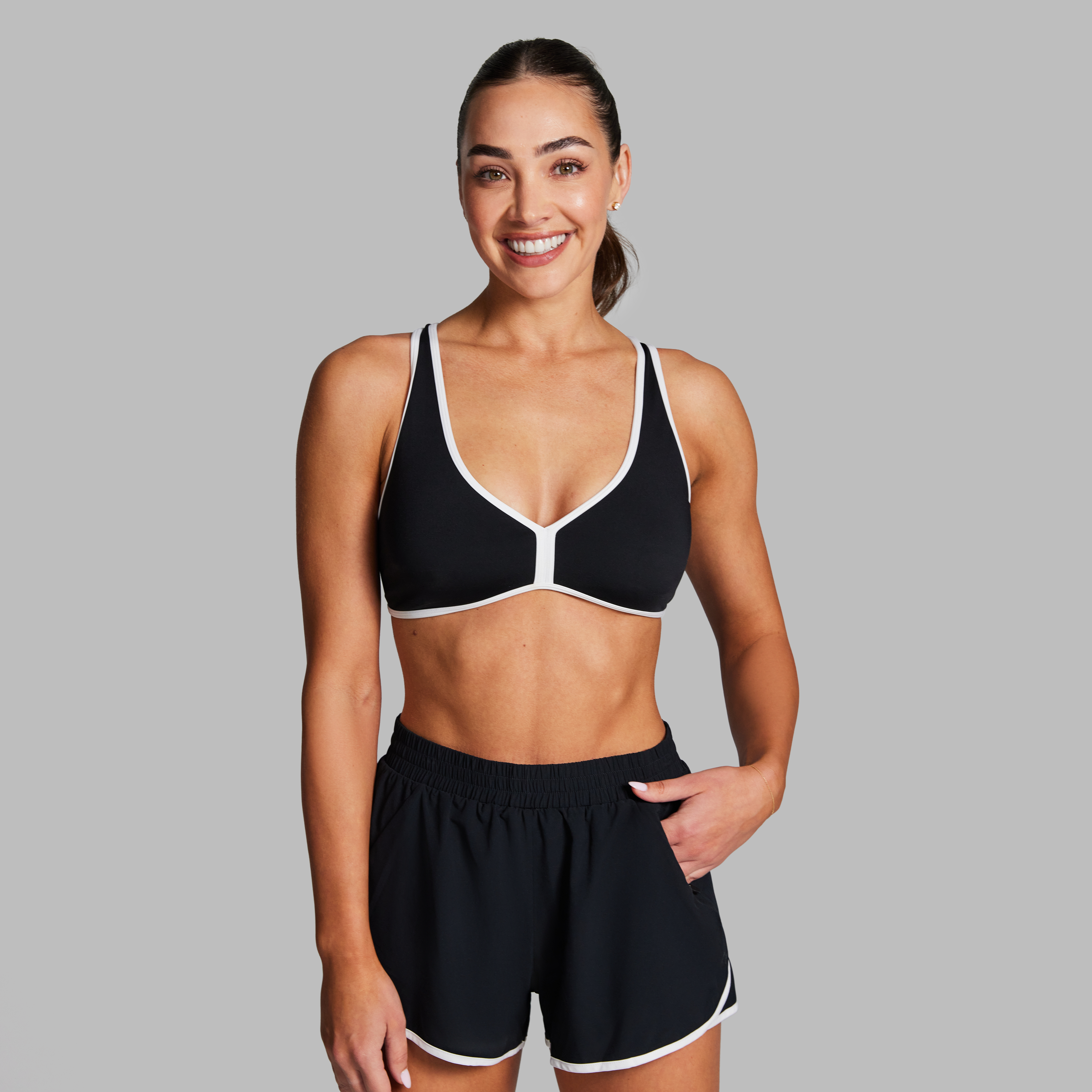 Twist Back Low Impact Sports Bra