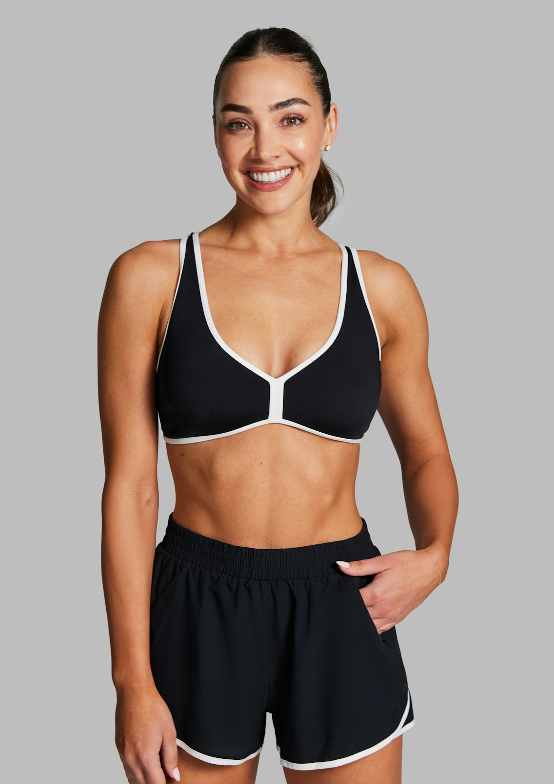 Twist Back Low Impact Sports Bra