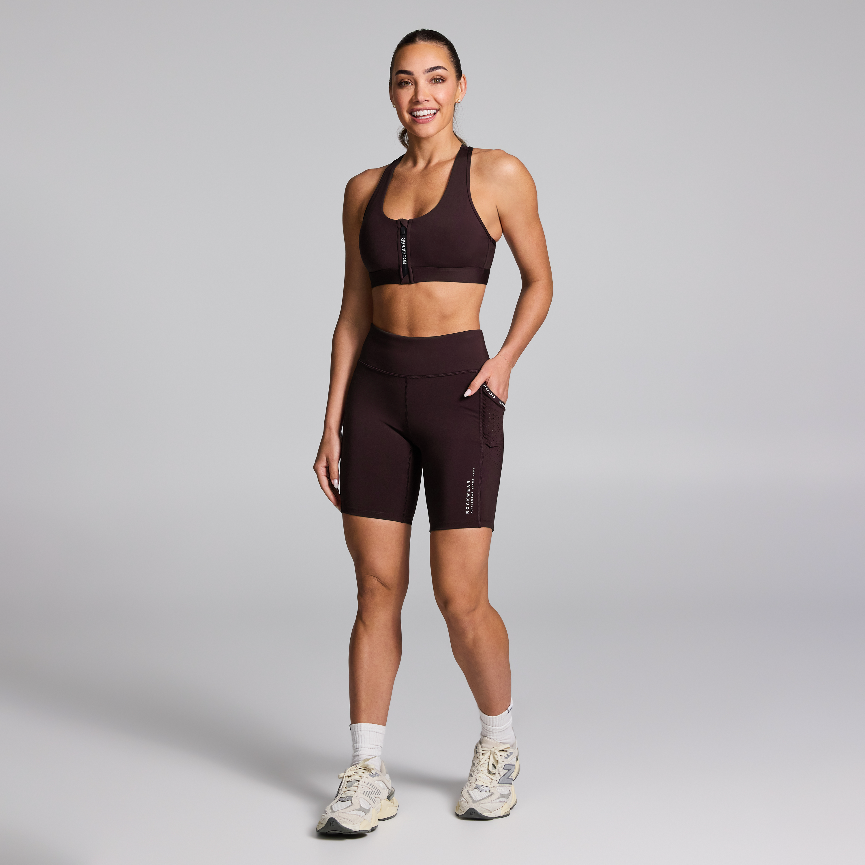 Zip Front Medium Impact Sports Bra