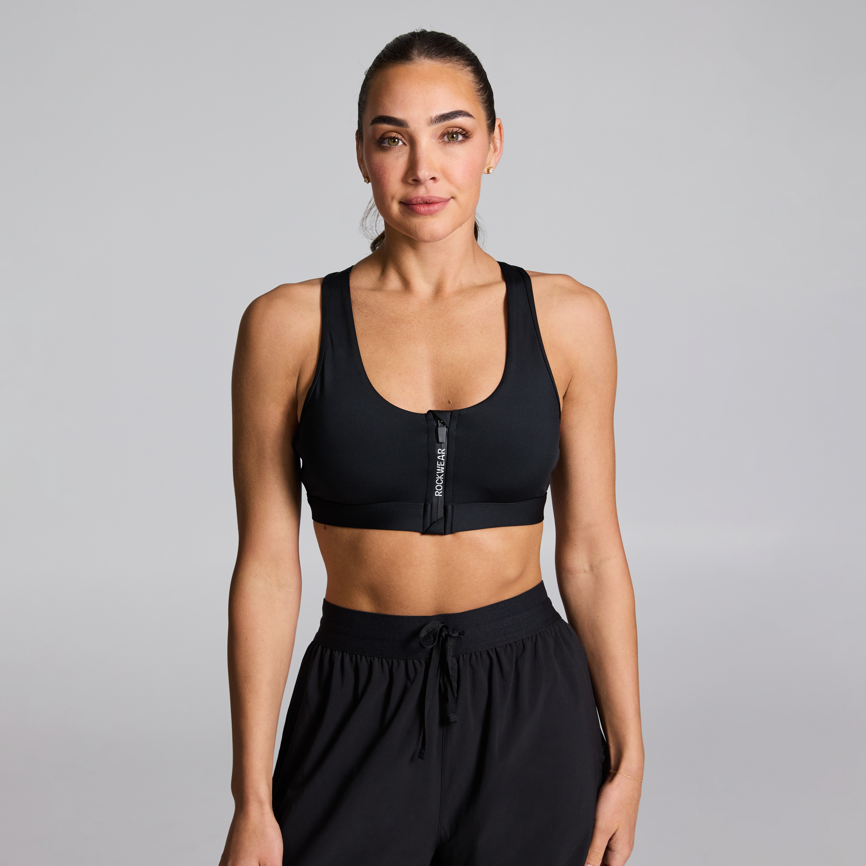Zip Front Medium Impact Sports Bra