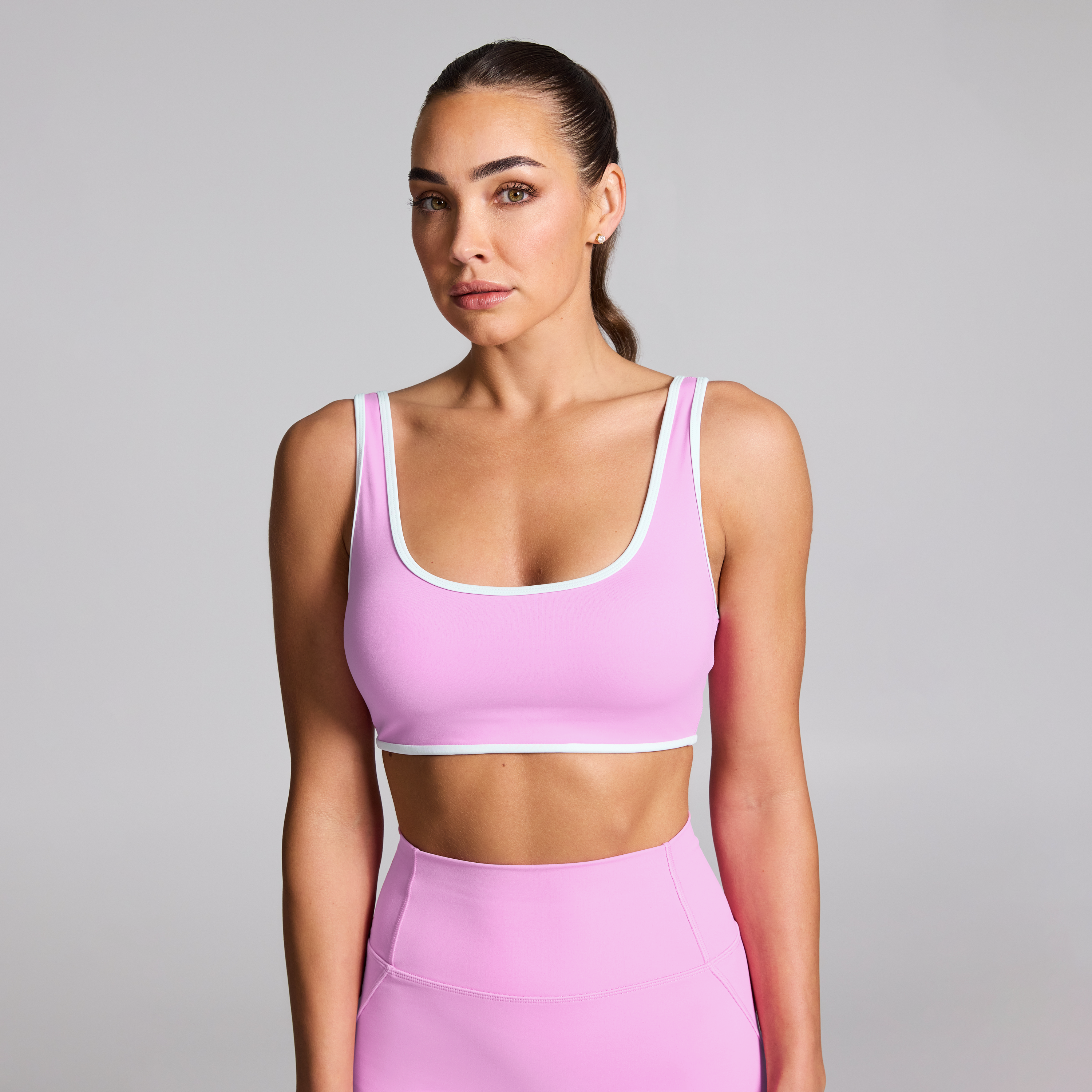 Contrast Medium Impact Sports Bra
