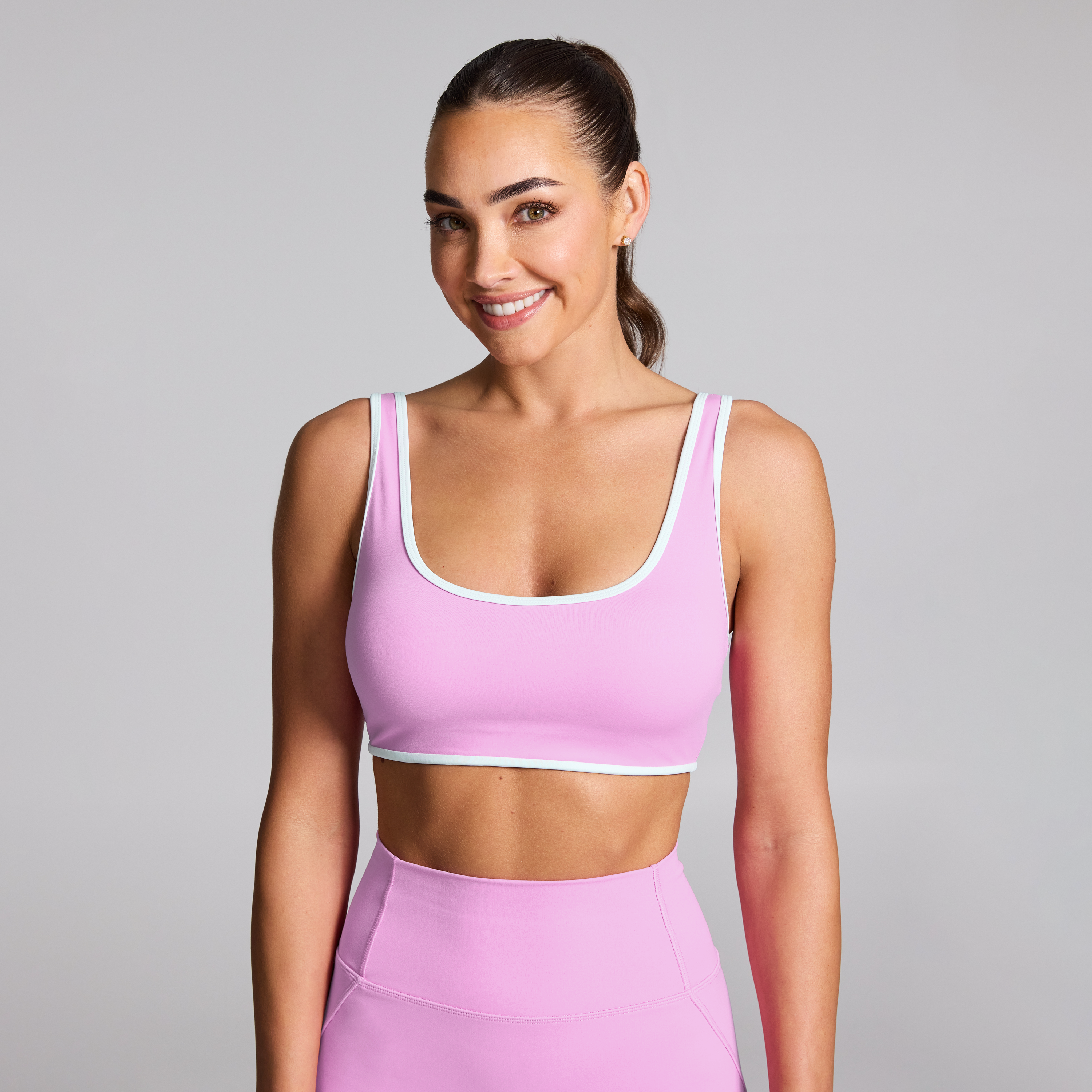 Contrast Medium Impact Sports Bra