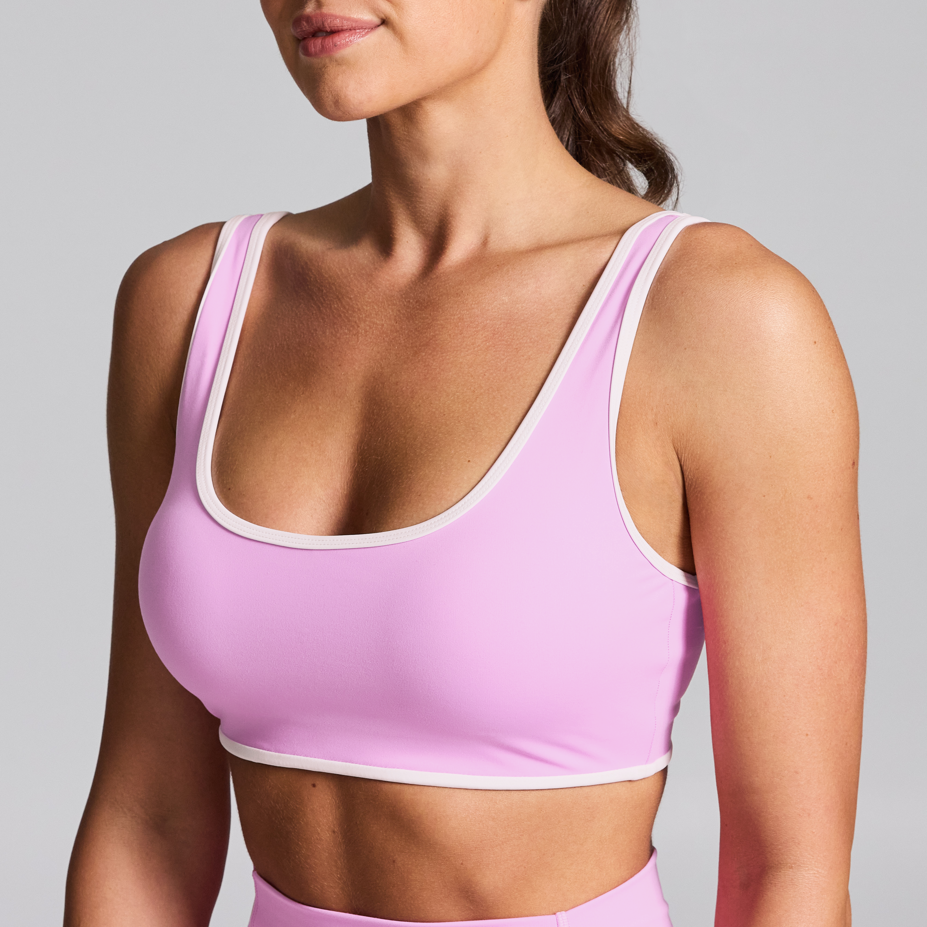 Contrast Medium Impact Sports Bra