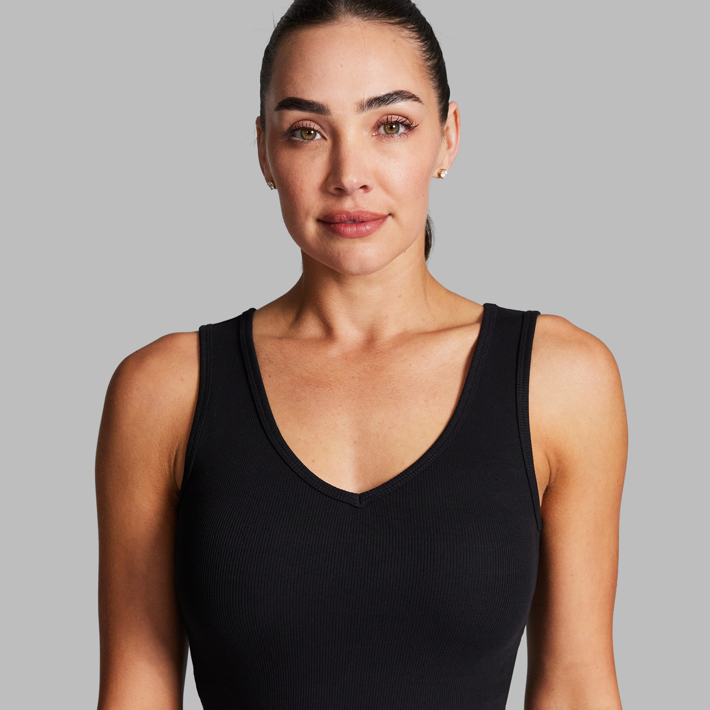 V Neck Rib Tank