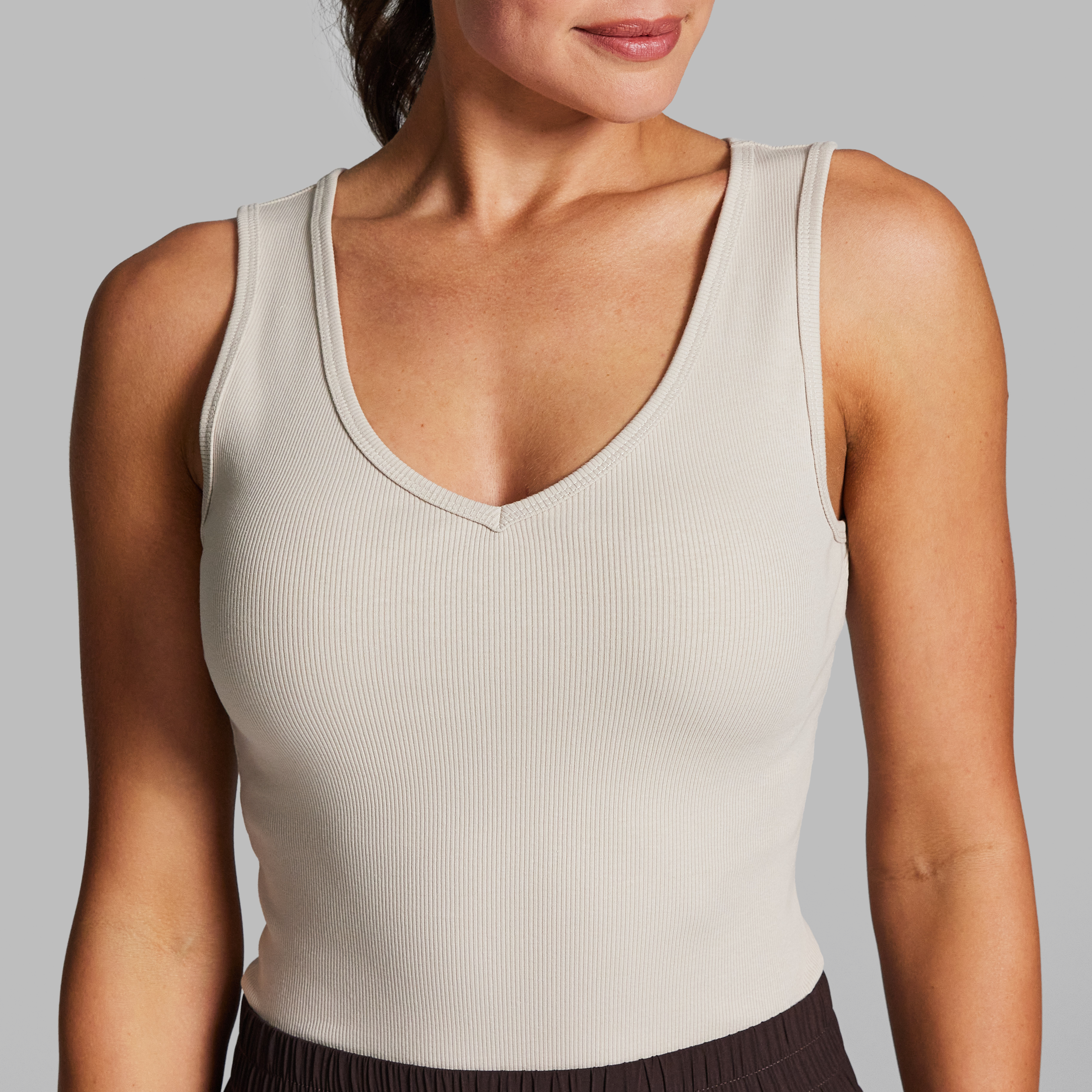 V Neck Rib Tank