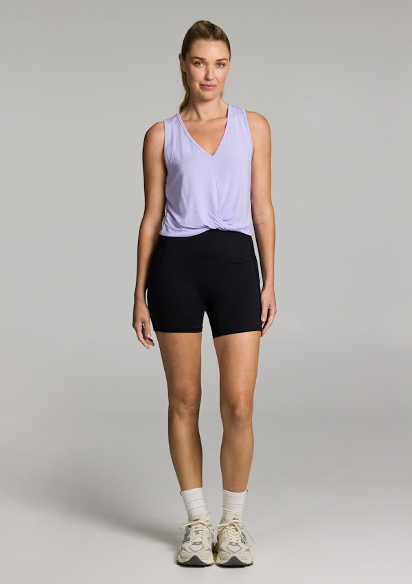 Twist Front V Neck Tank