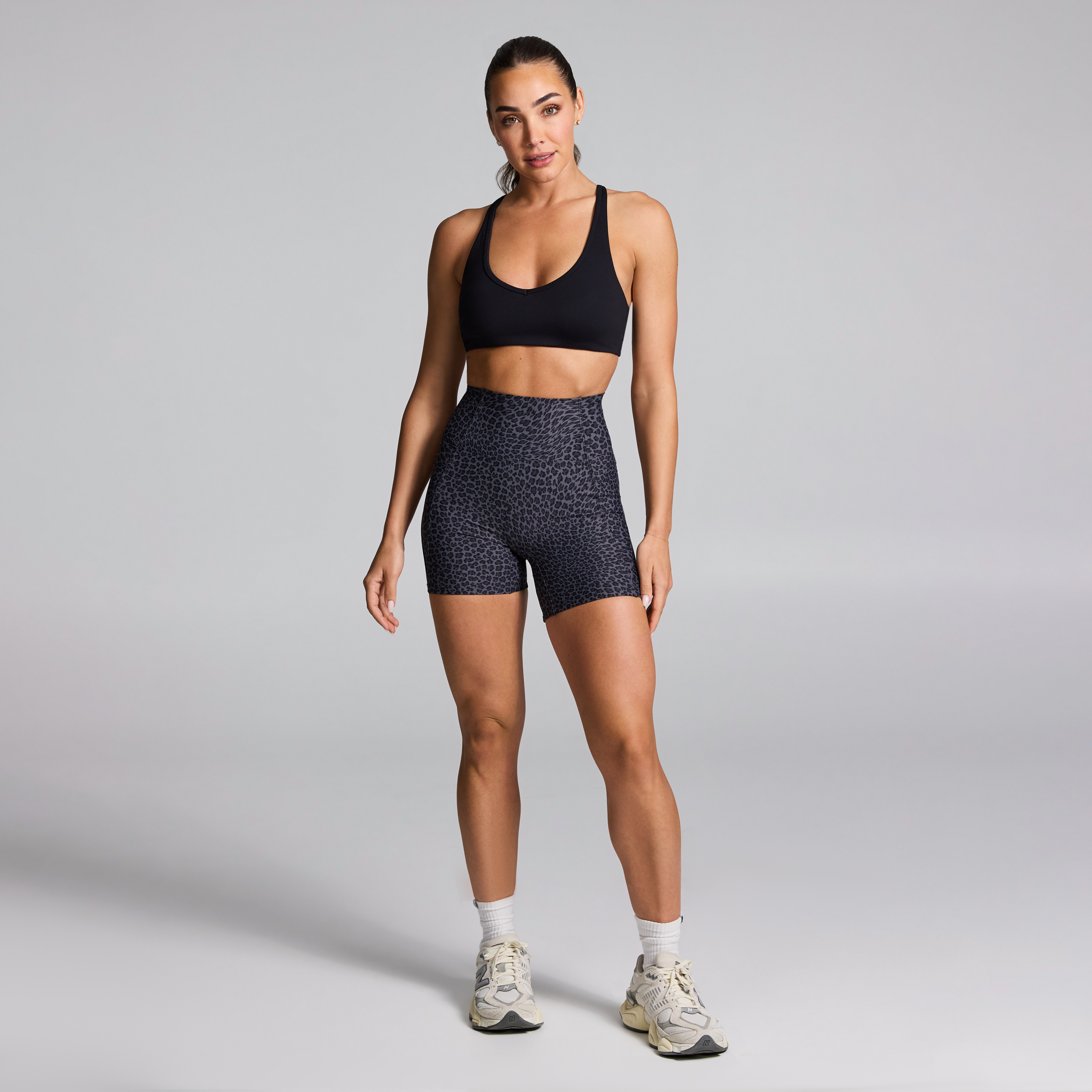 No Front Seam Mid Thigh Bike Shorts