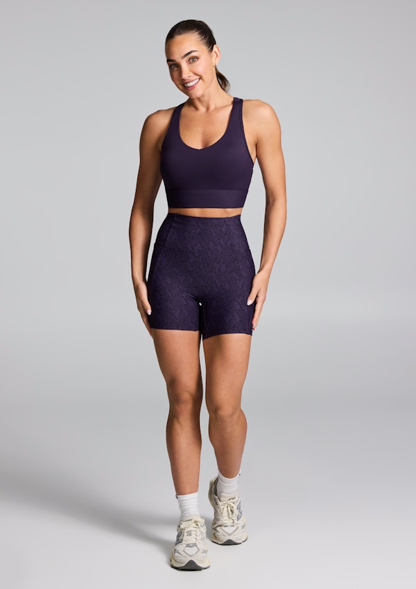 No Front Seam Mid Thigh Bike Shorts