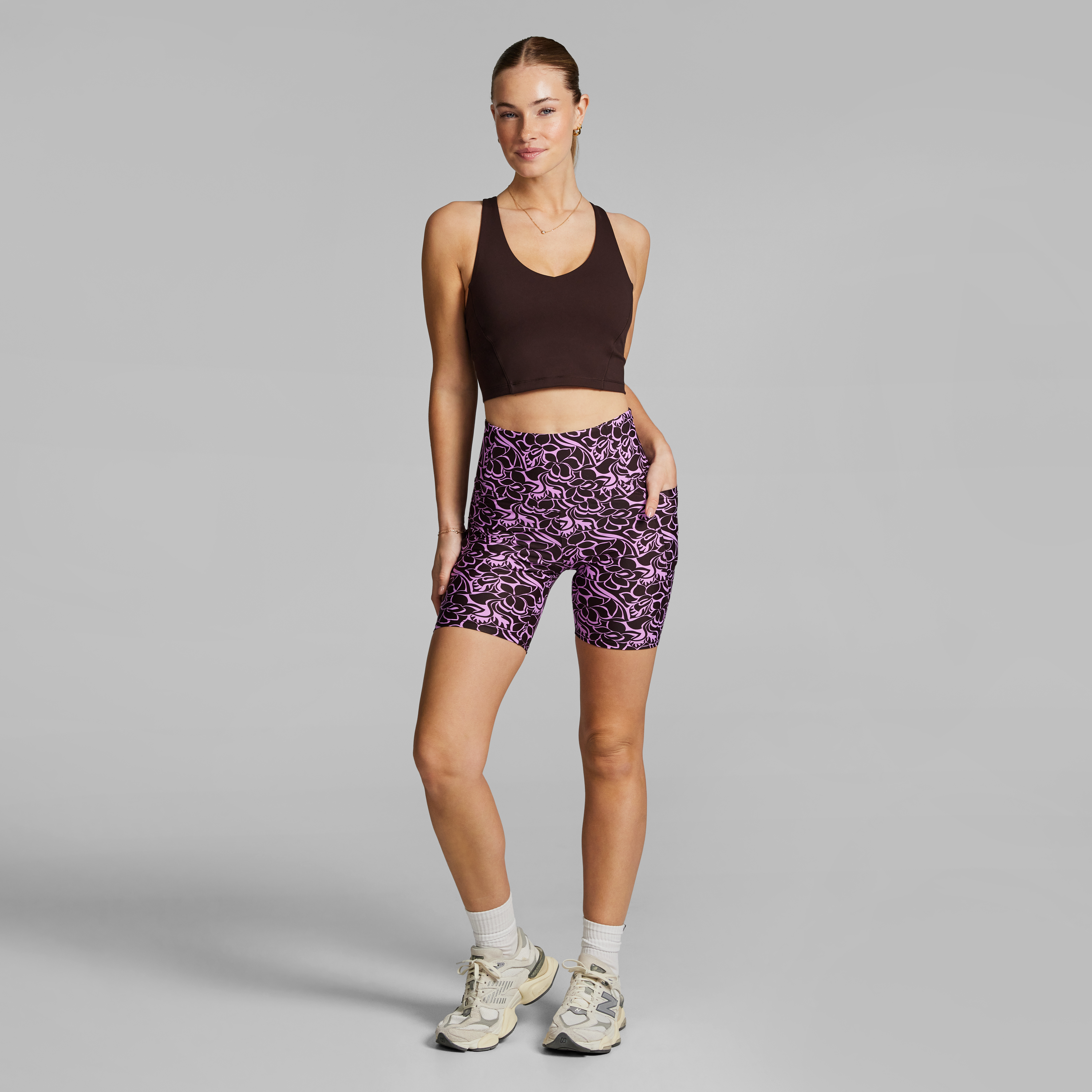 Printed Pocket Quad Bike Shorts