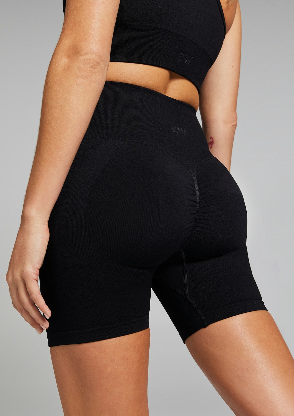 Booty Booster Scrunch Bum Mid Thigh Bike Shorts