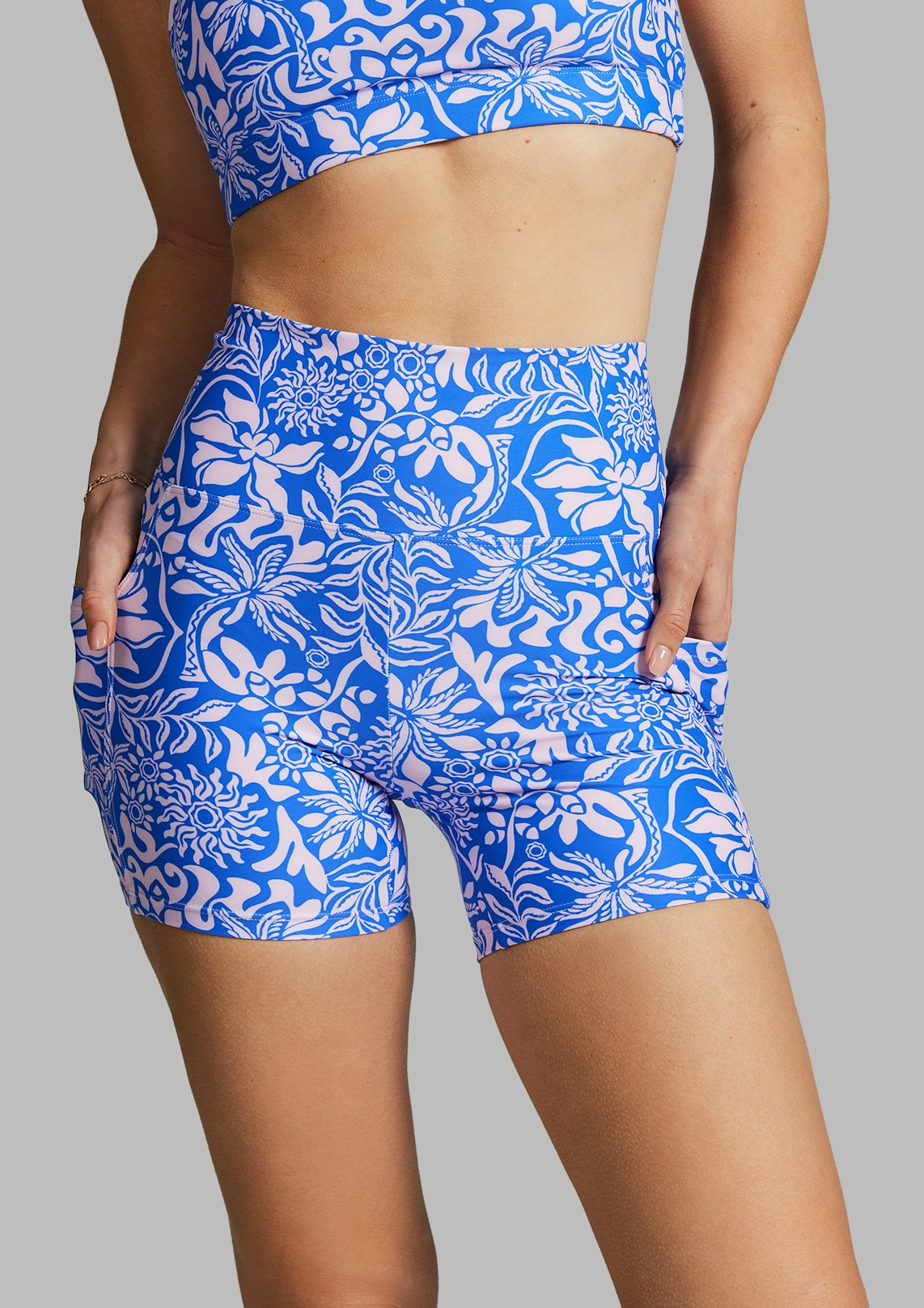 Pocket Mid Thigh Bike Shorts