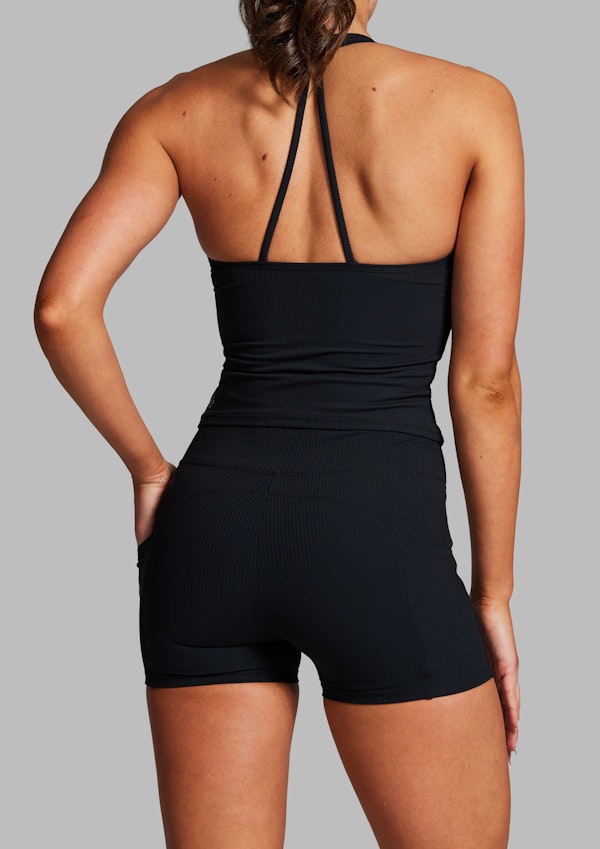 Luxesoft Rib Longline Booty Shorts
