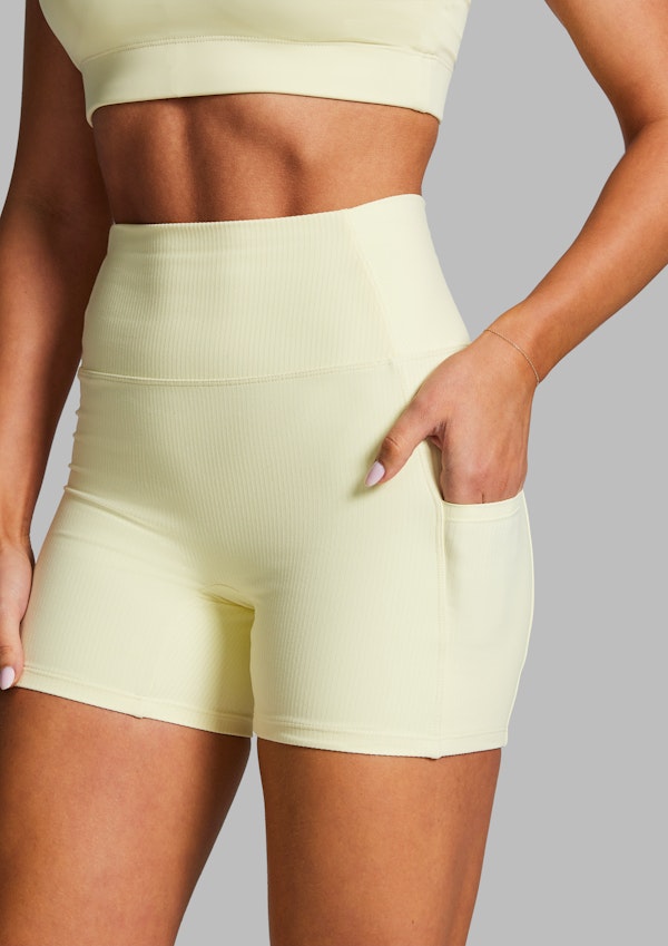 Luxesoft Rib Mid Thigh Bike Shorts