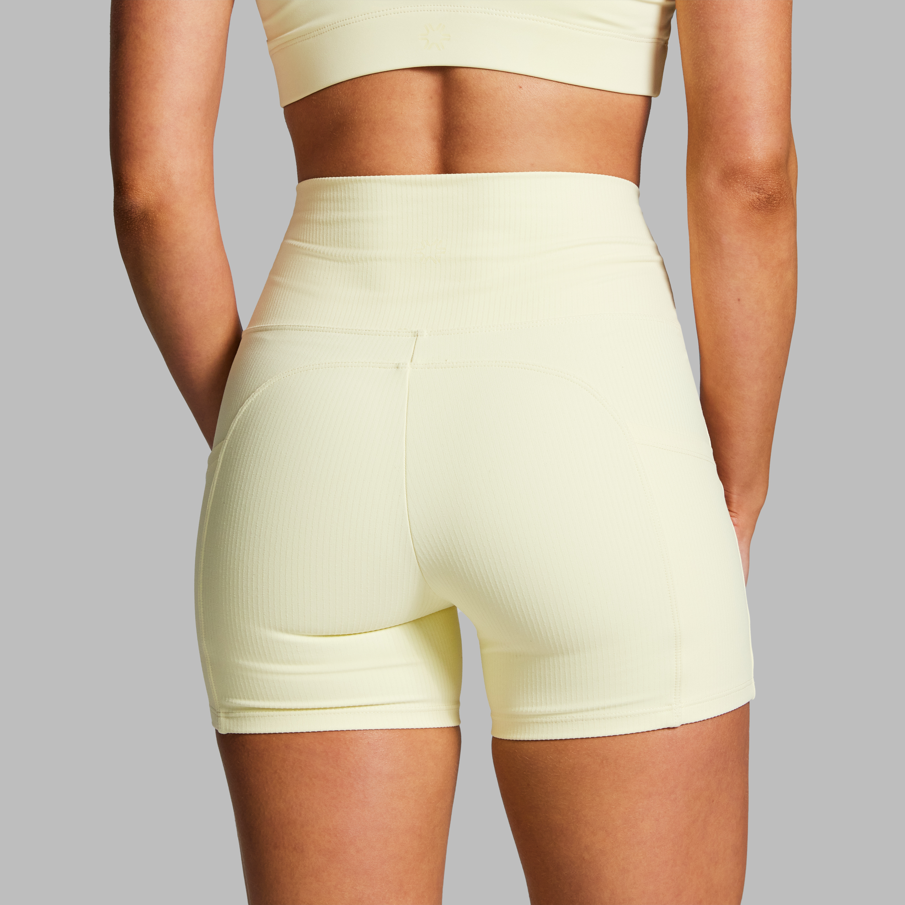 Luxesoft Rib Mid Thigh Bike Shorts