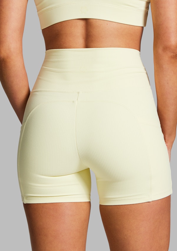 Luxesoft Rib Mid Thigh Bike Shorts