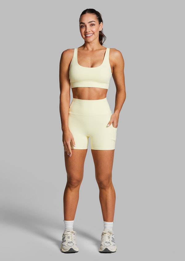 Luxesoft Rib Mid Thigh Bike Shorts